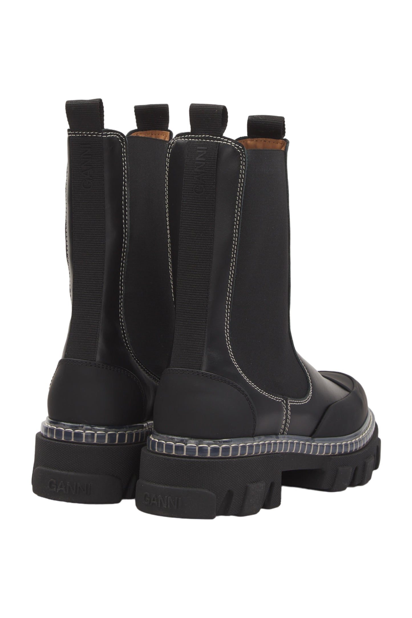 Ganni Ankle Boots Size 39 Schwarz