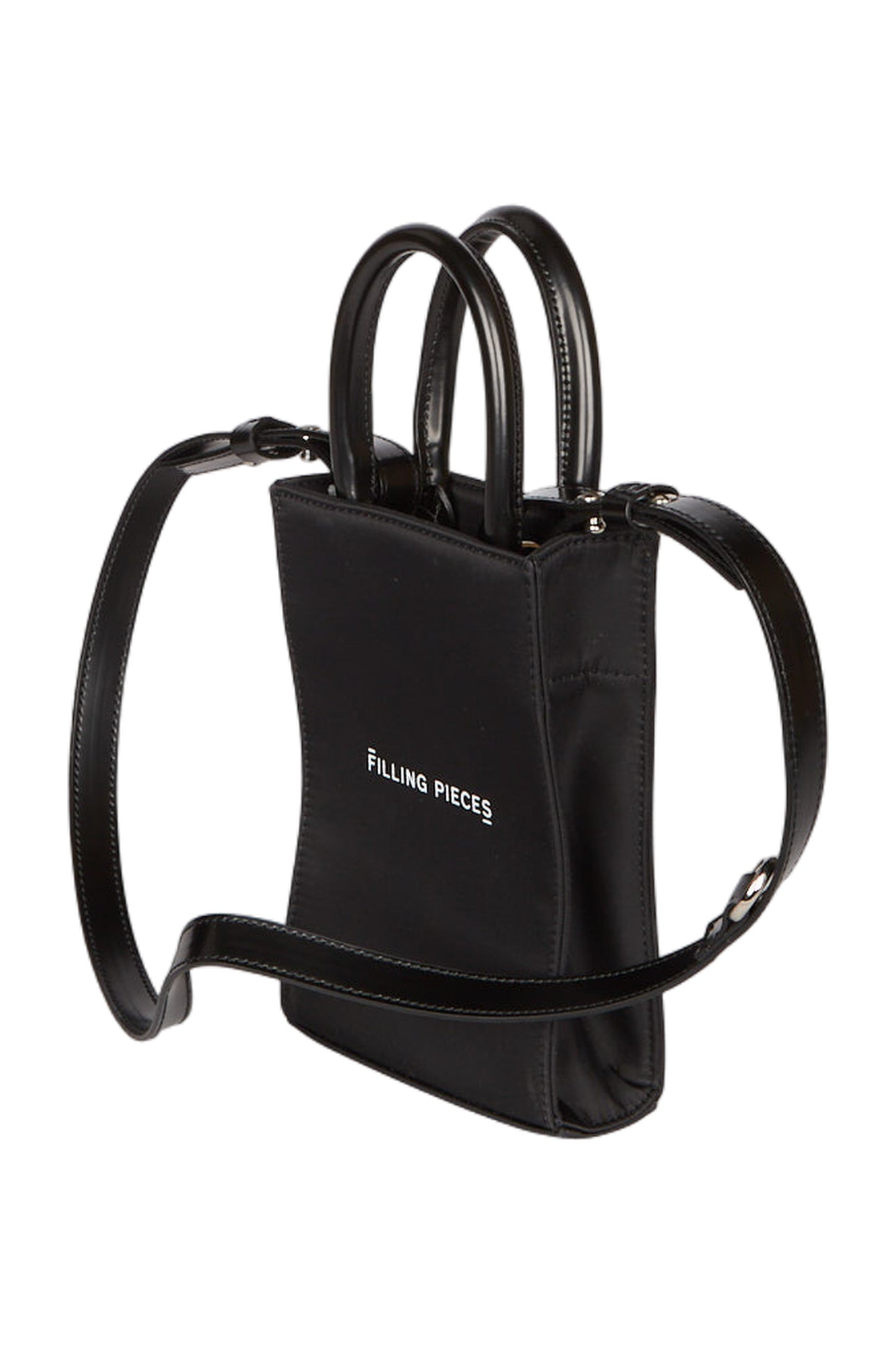 Filling Pieces Tote Bag Small Handtasche Schwarz