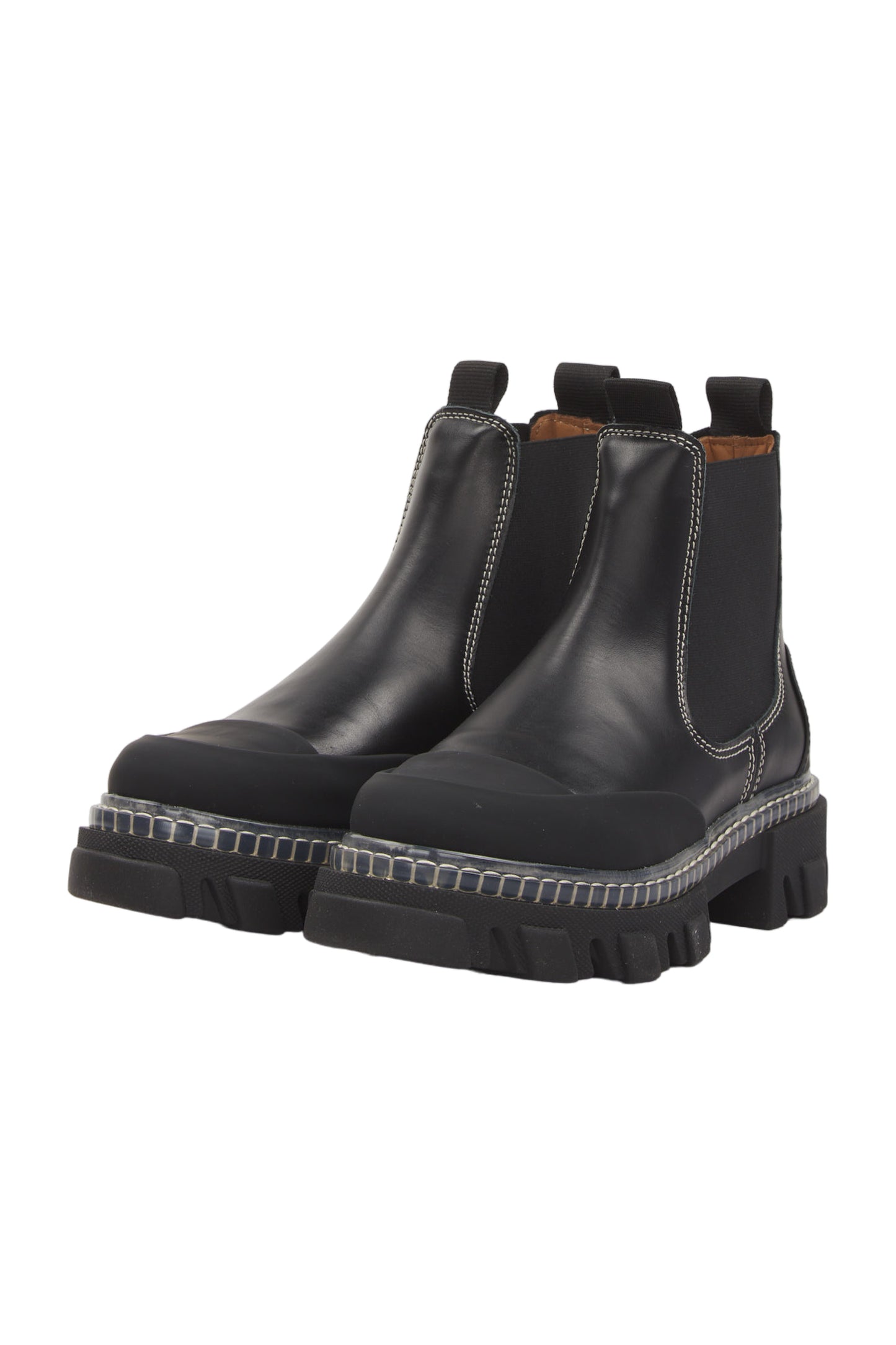 Ganni Ankle Boots Size 38 Schwarz