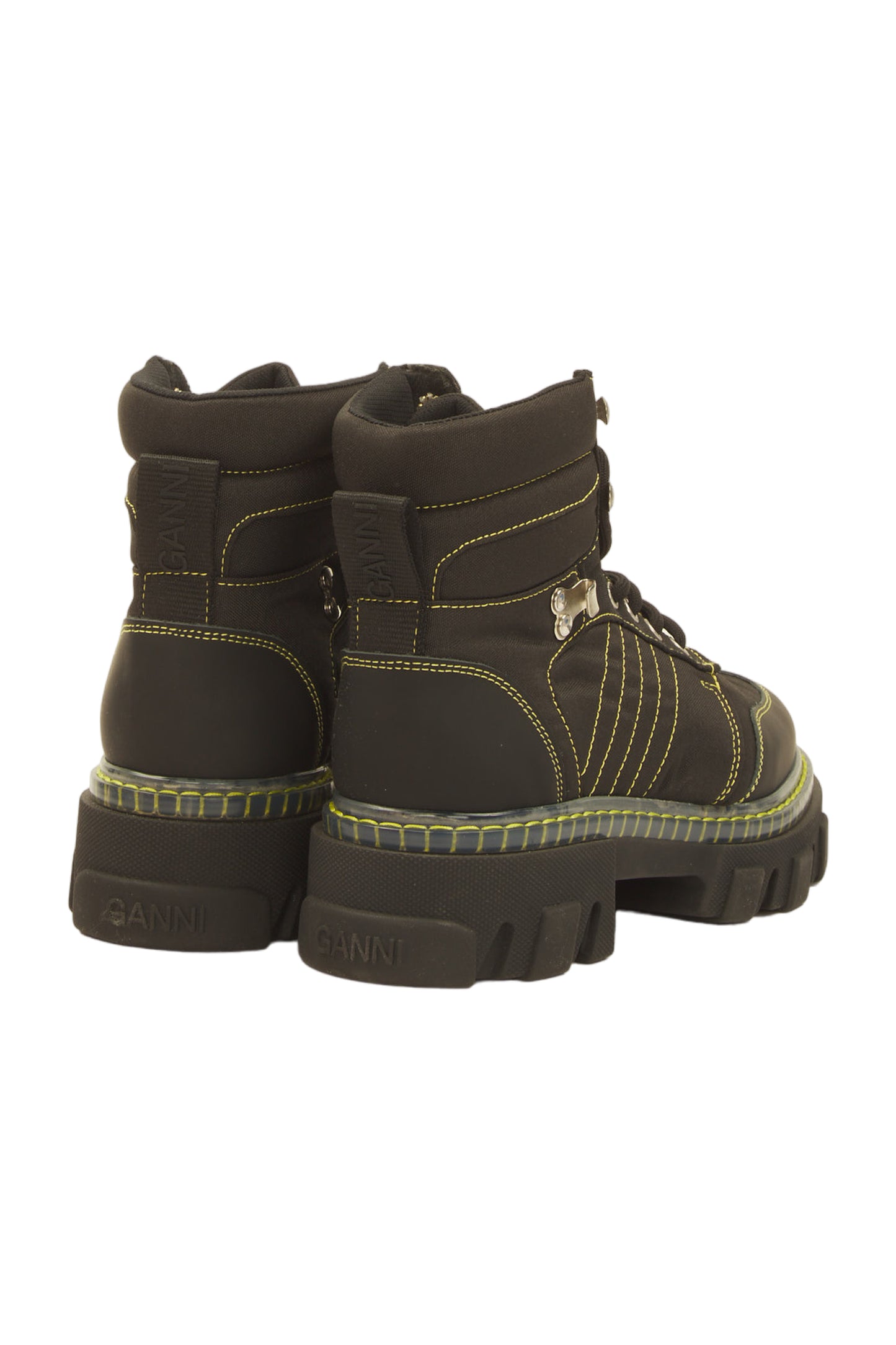 Ganni Schnürstiefeletten Size 37 Schwarz