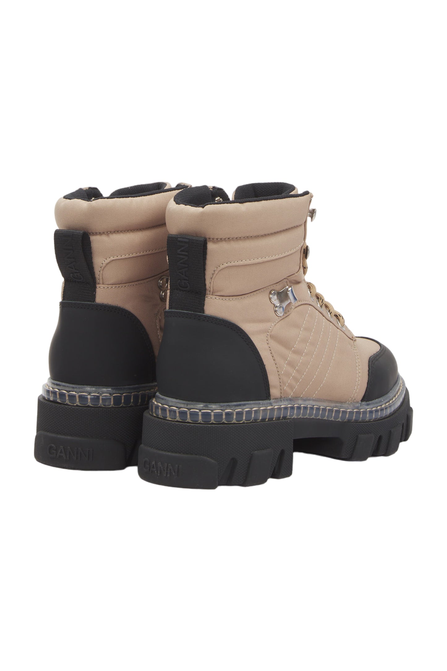 Ganni Schnürstiefeletten Size 36 Beige