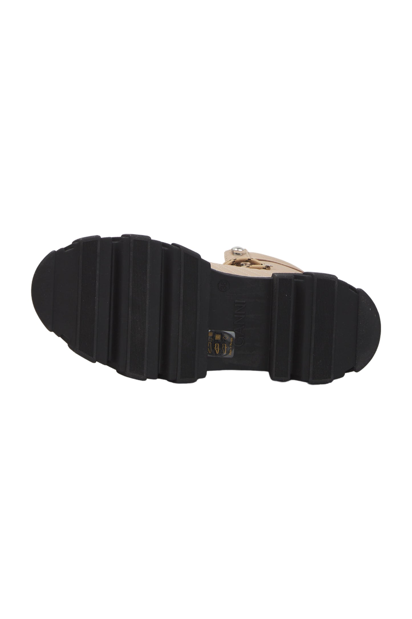 Ganni Schnürstiefeletten Size 36 Beige