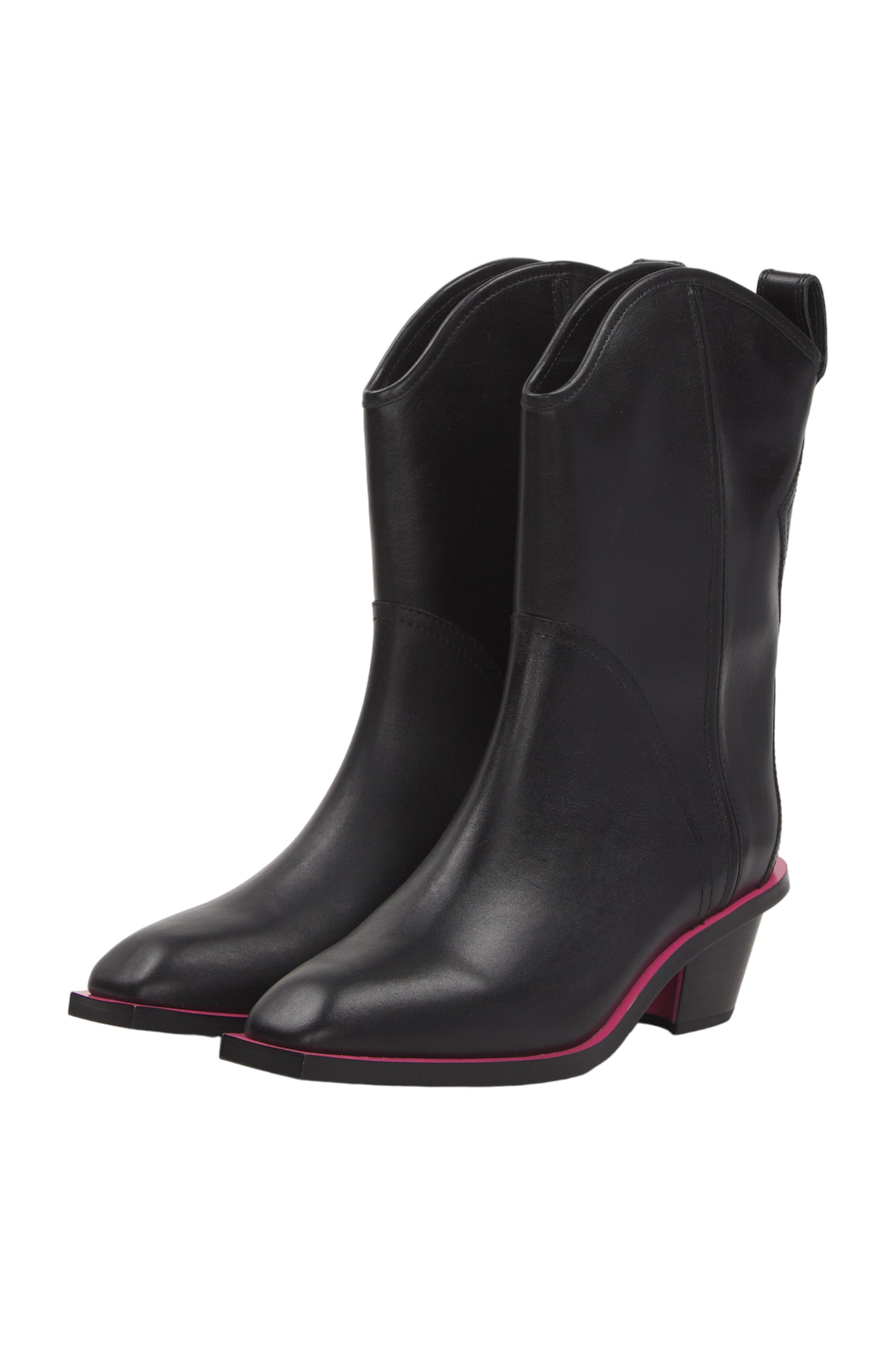 Msgm Stiefel Cowboy Boots Size 39 Schwarz