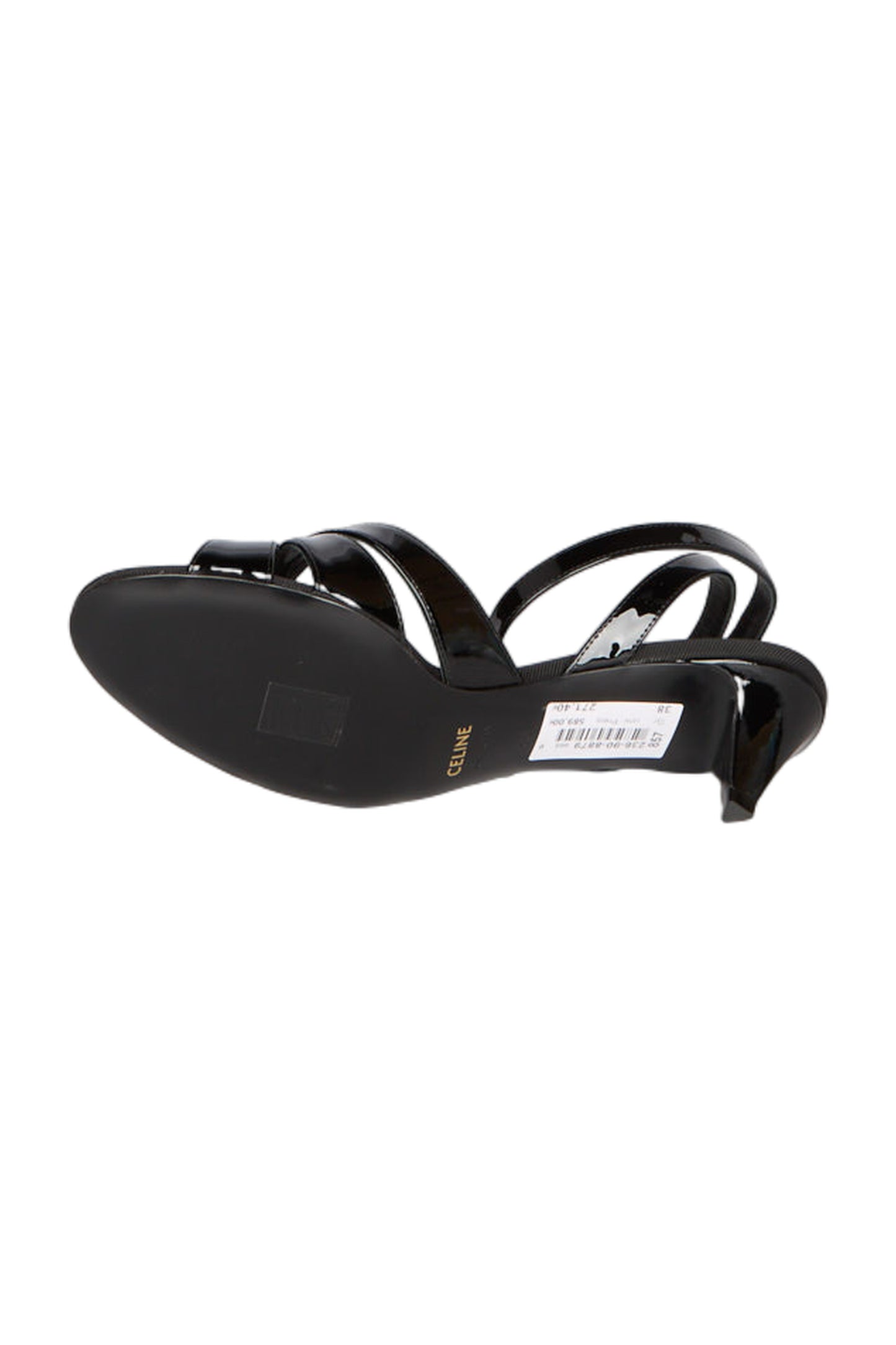 CELINE TRIOMPHE RIEMCHENSANDALEN AUS LAMMLEDER Riemchensandalen Size 38 Schwarz