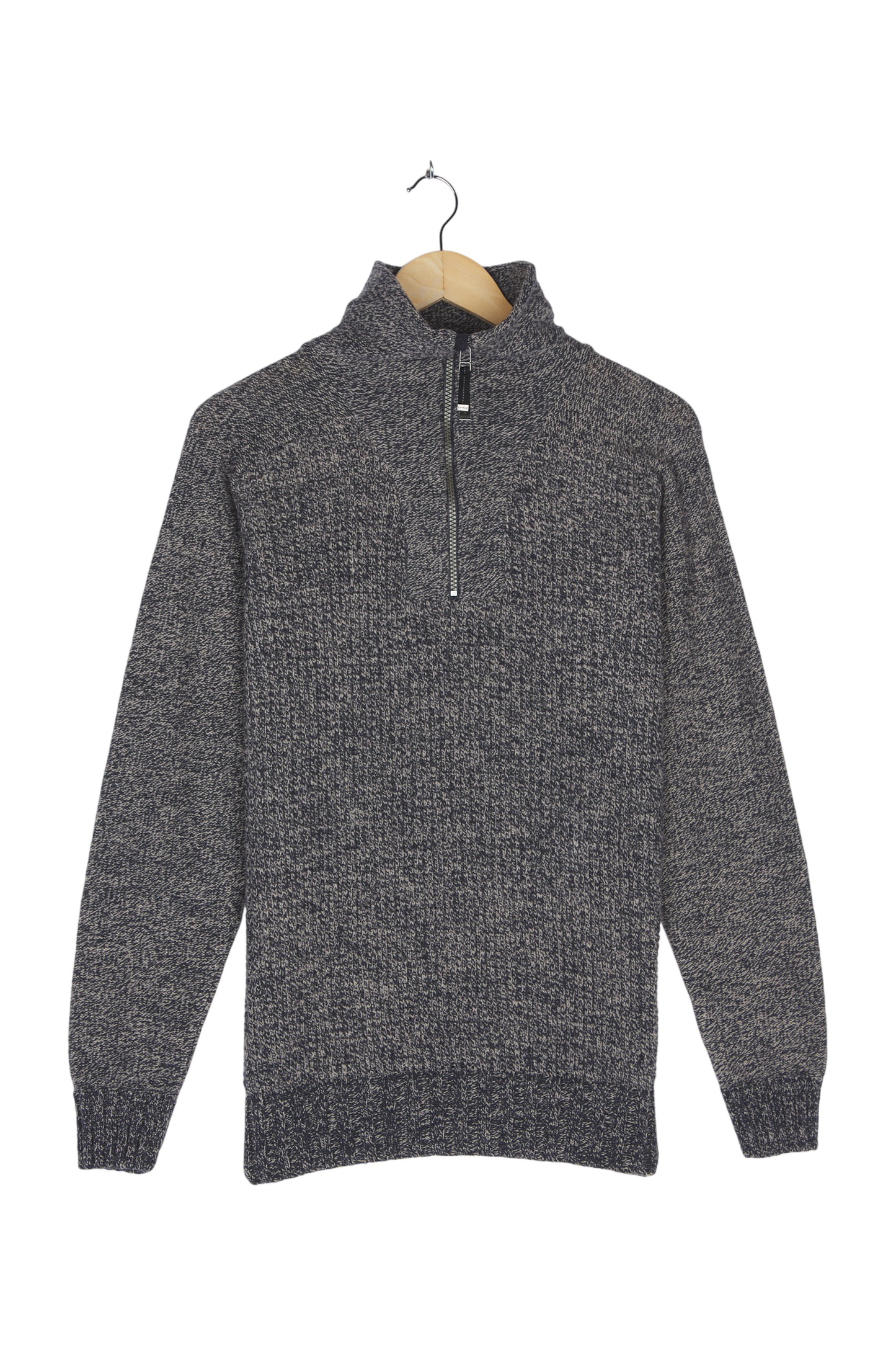 BISPEN WOOL ZIP NECK