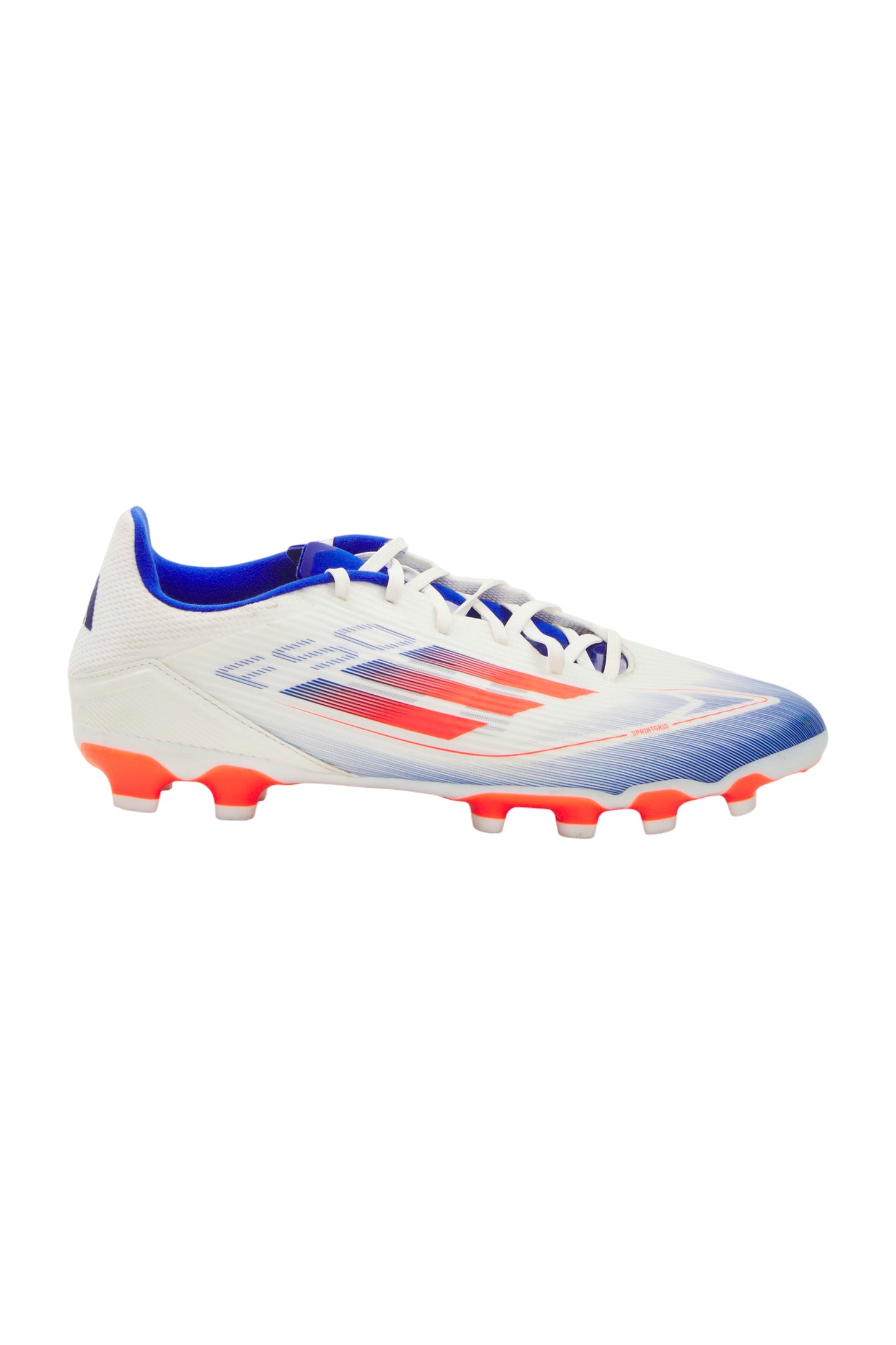 adidas F50 League Herren Fußballschuhe - Cloud White/Solar Red/Lucid Blue