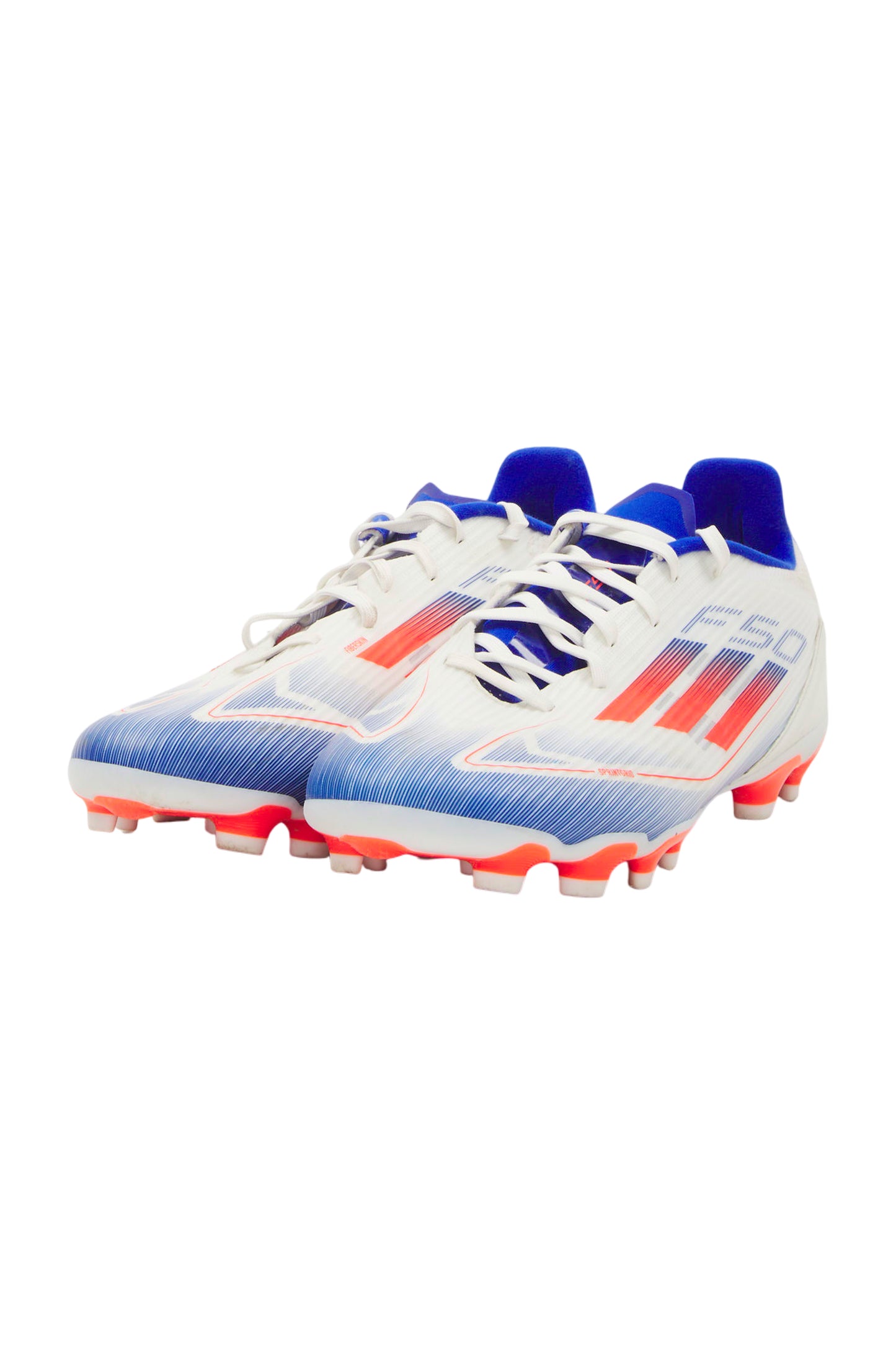 adidas F50 League Herren Fußballschuhe - Cloud White/Solar Red/Lucid Blue
