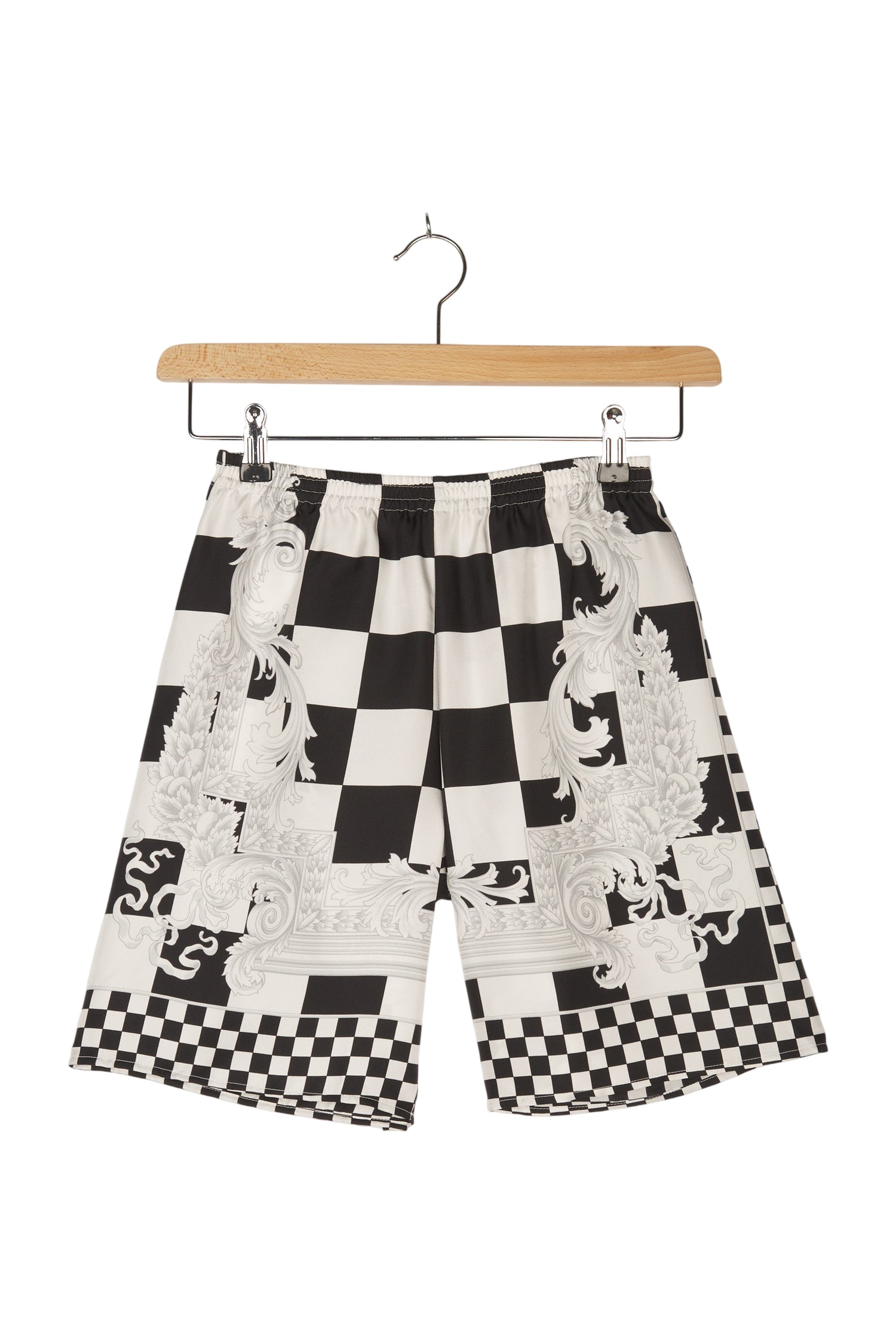 Versace Shorts Kurze Hose Seide Kariert