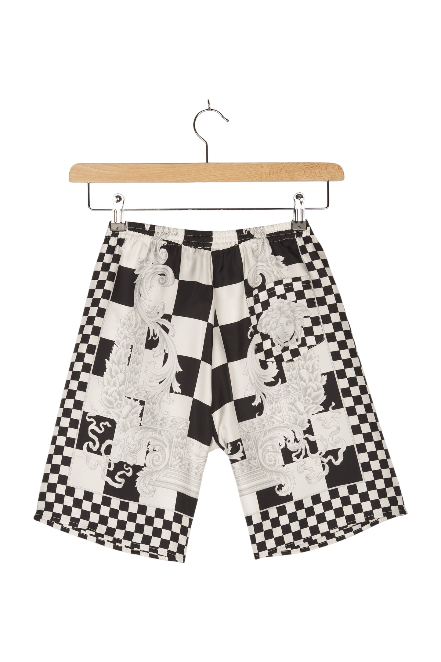 Versace Shorts Kurze Hose Seide Kariert