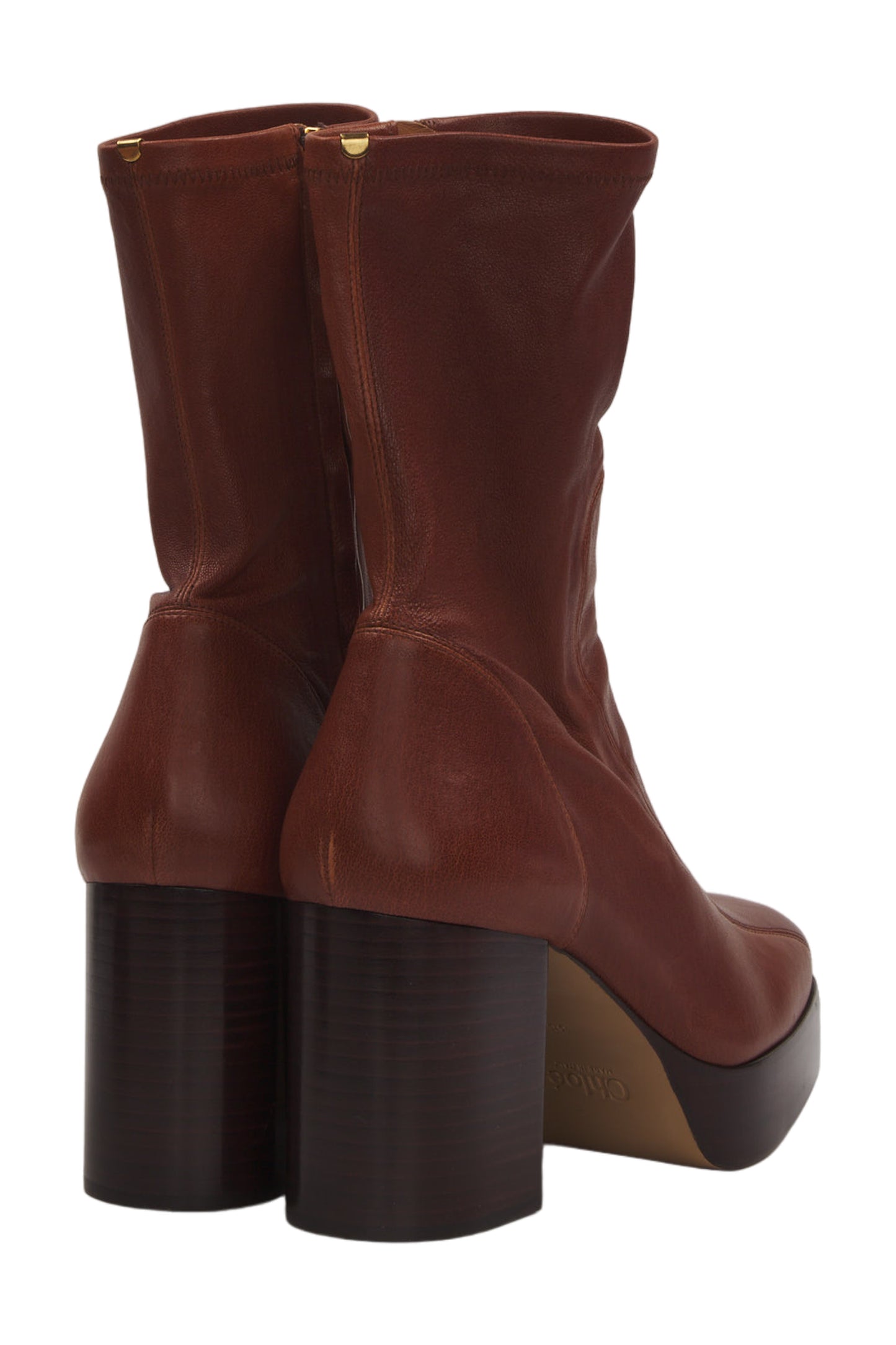 Chloé Stiefel Size 38 Bronze