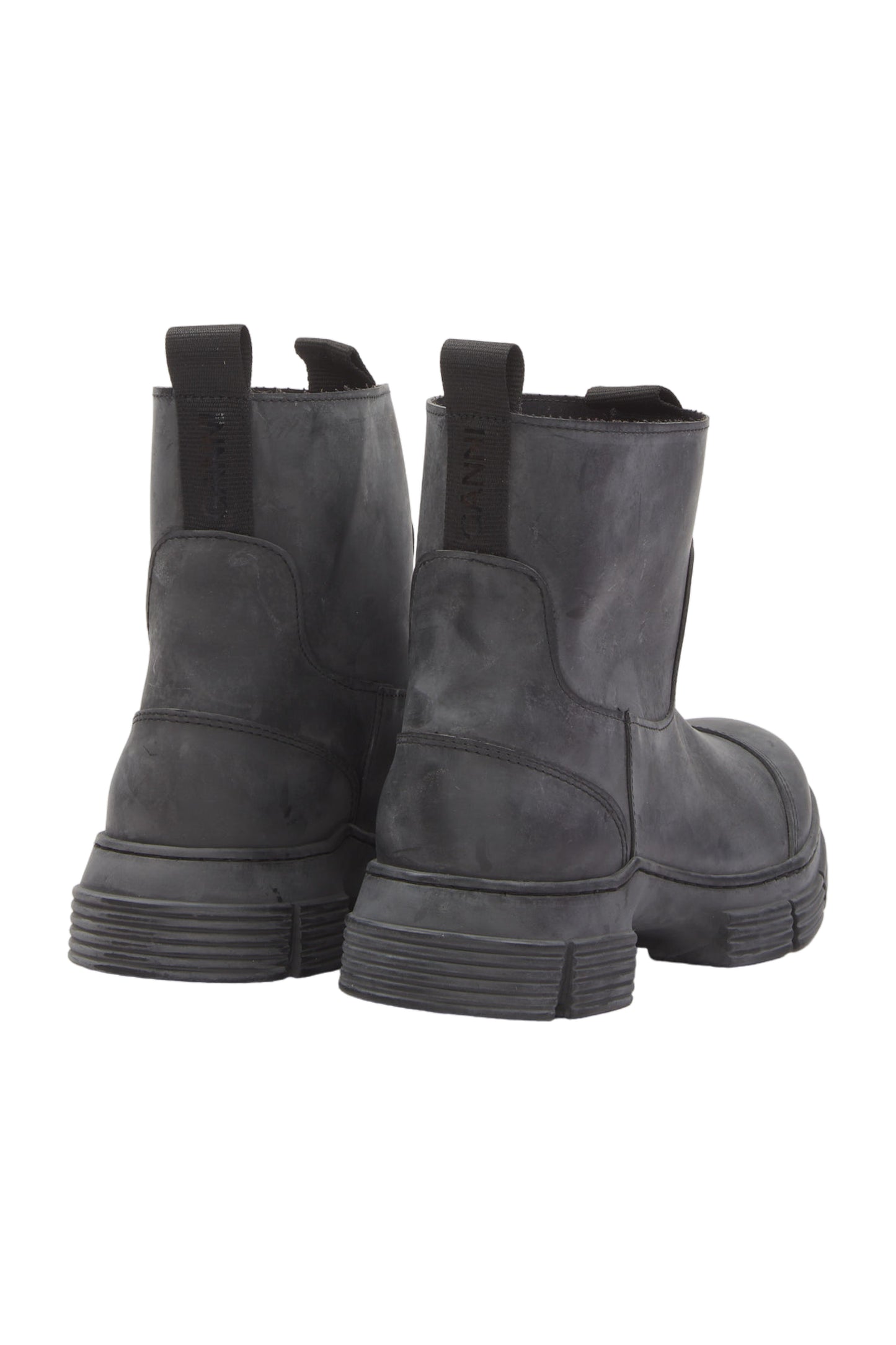 Ganni Gummistiefel Size 37 Grau