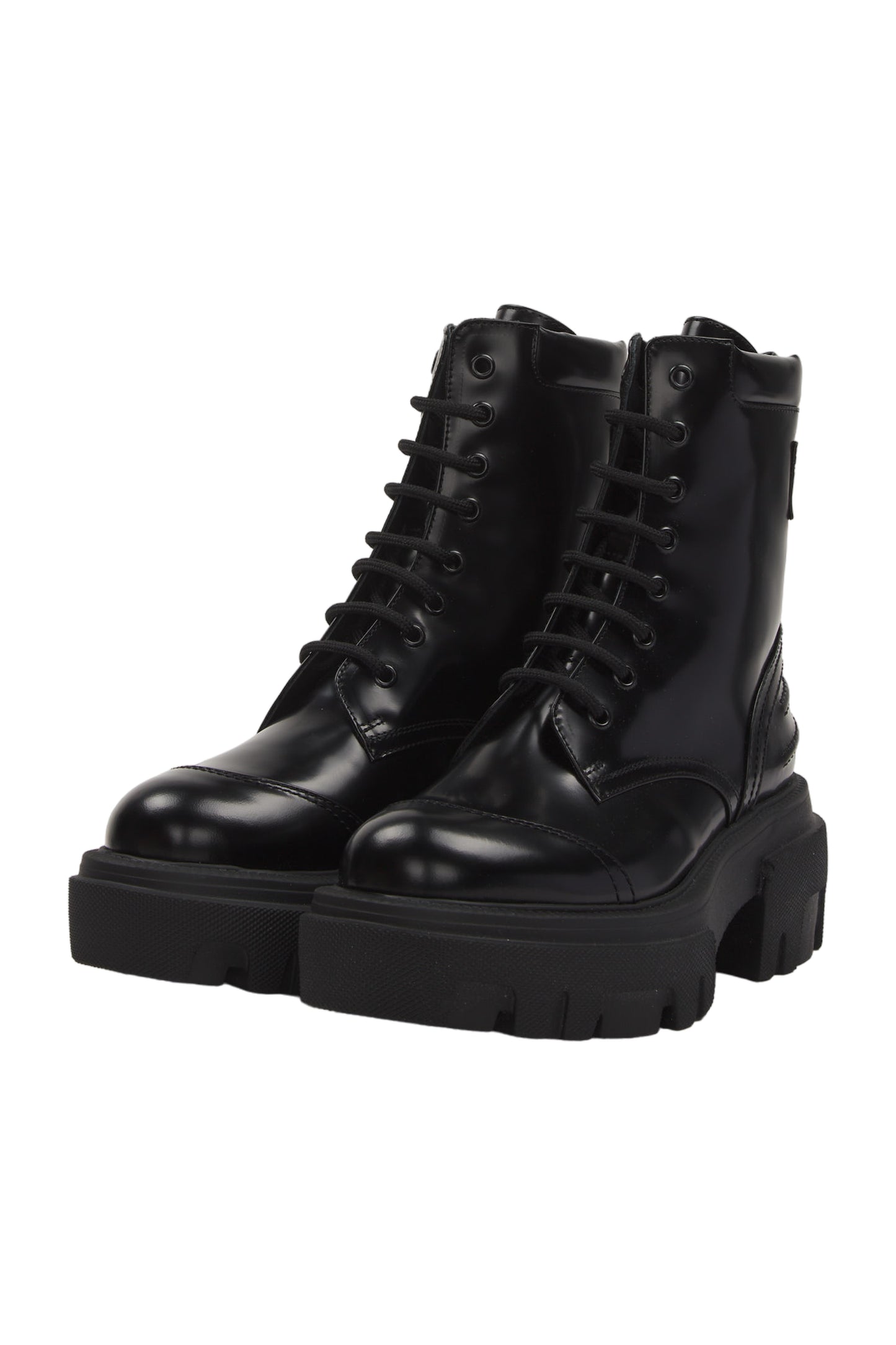 Msgm Schnürstiefeletten Size 38 Schwarz