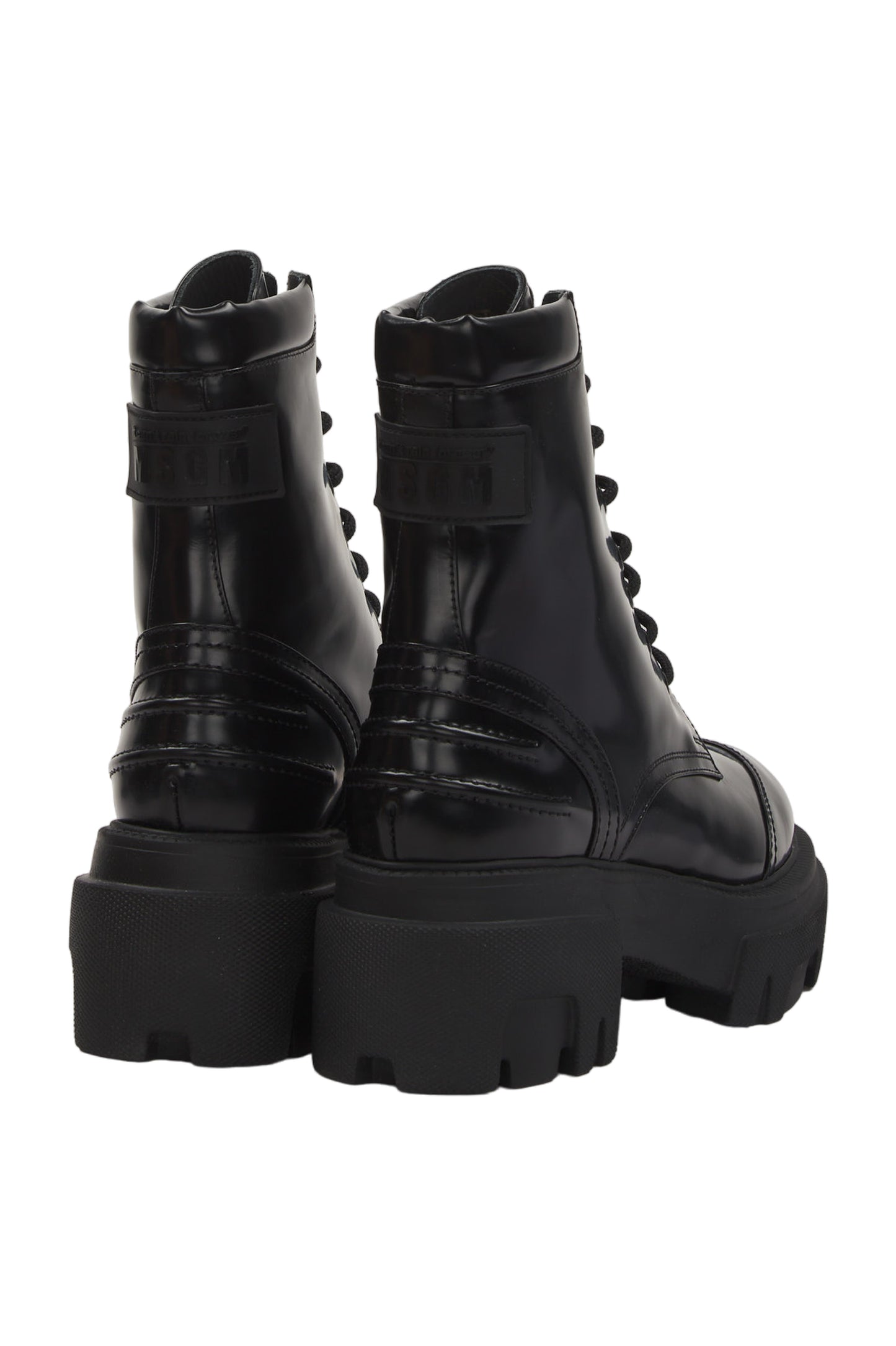 Msgm Schnürstiefeletten Size 38 Schwarz