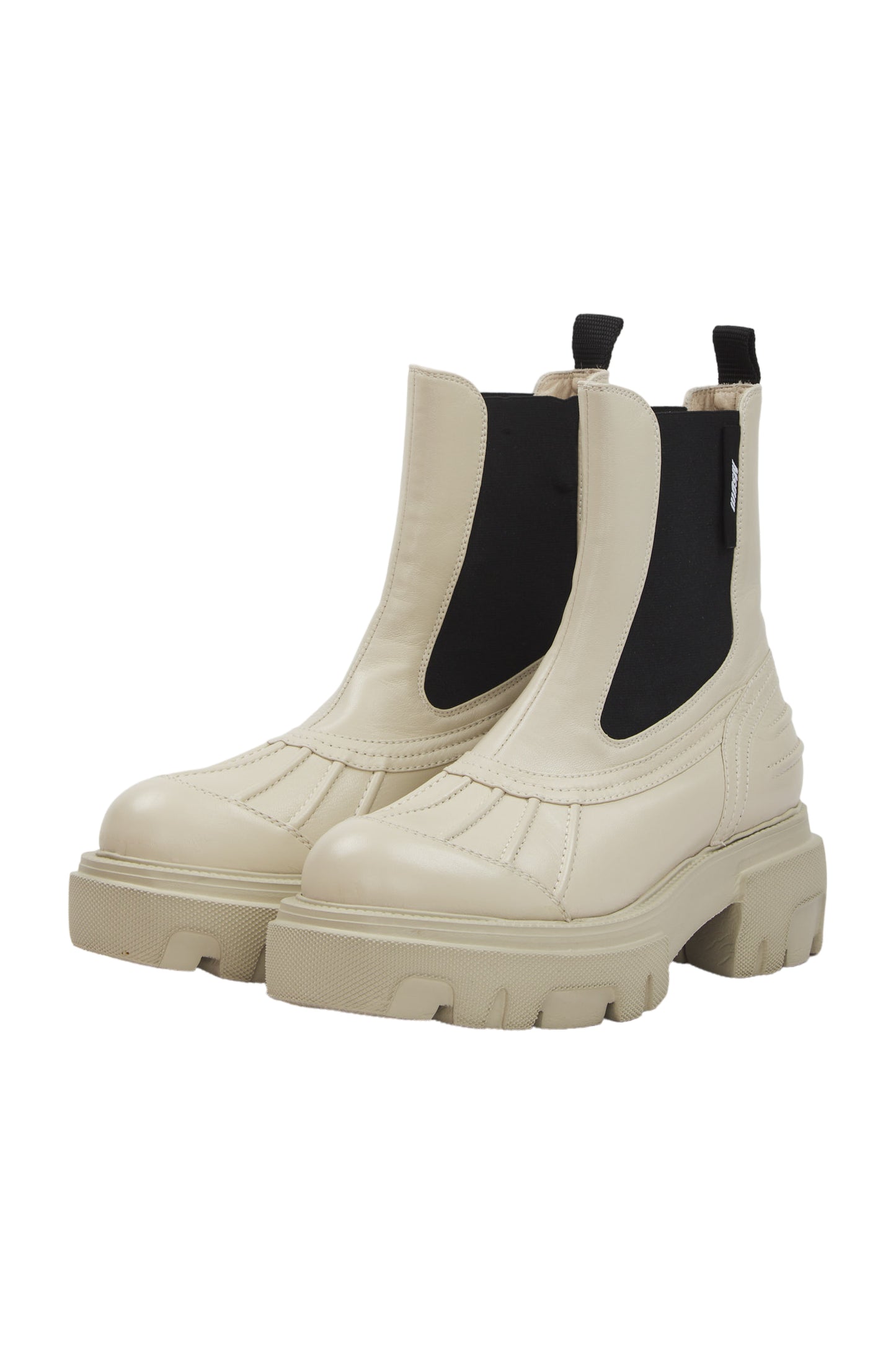 Msgm Ankle Boots Size 40 Beige