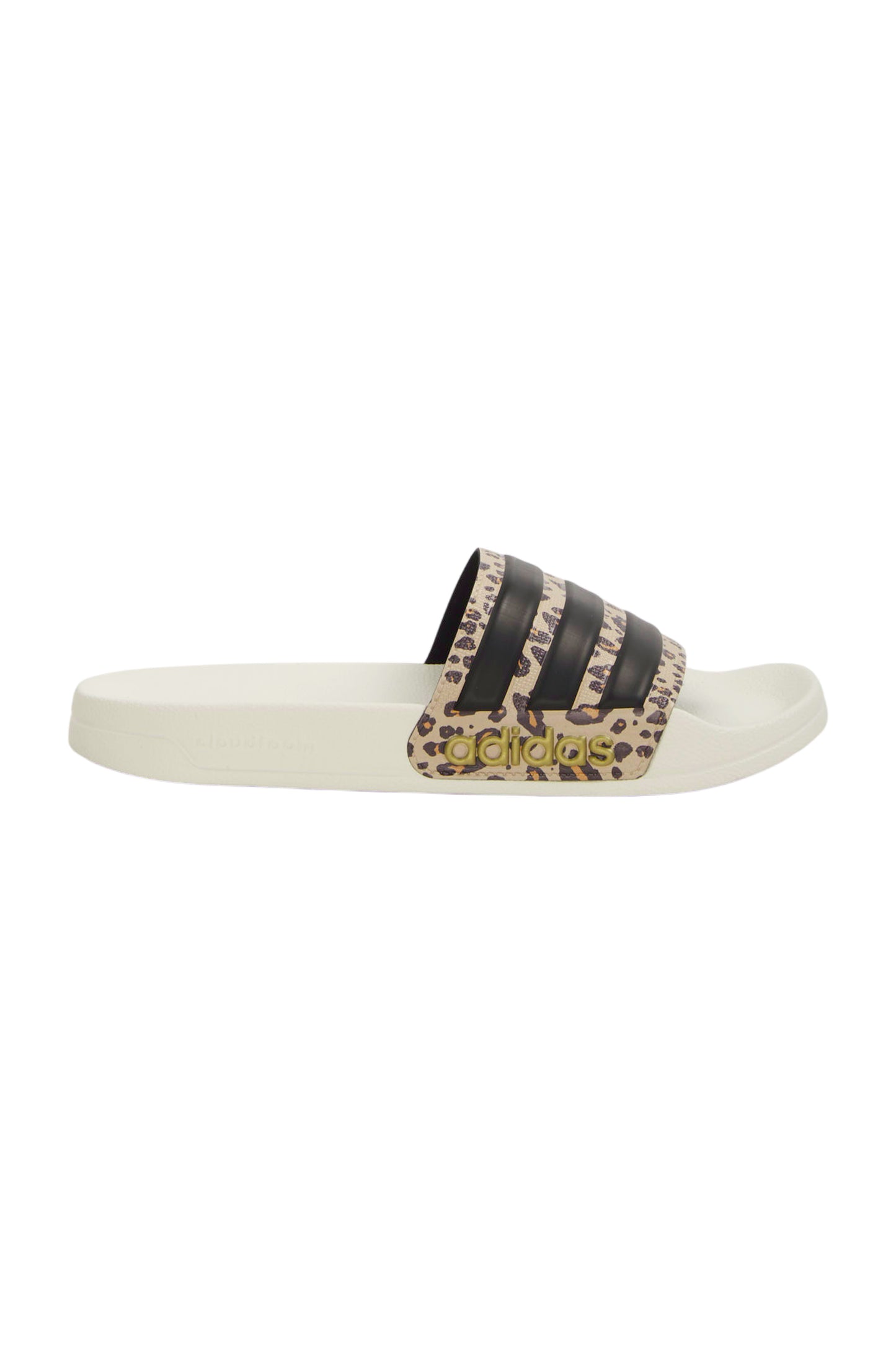 Adidas Adilette Comfort Badepantoffel Damen - Beige/Leo Print