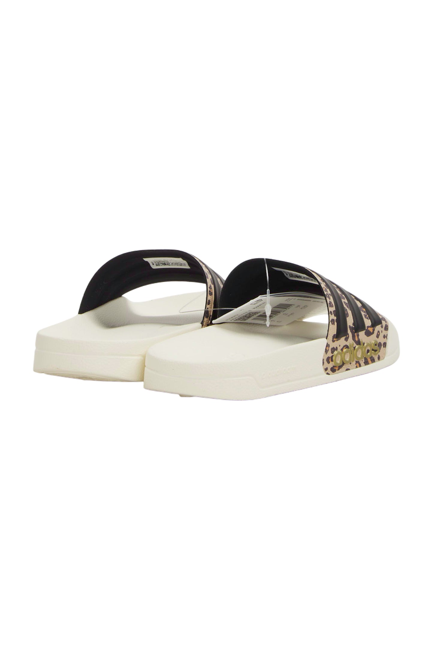 Adidas Adilette Comfort Badepantoffel Damen - Beige/Leo Print