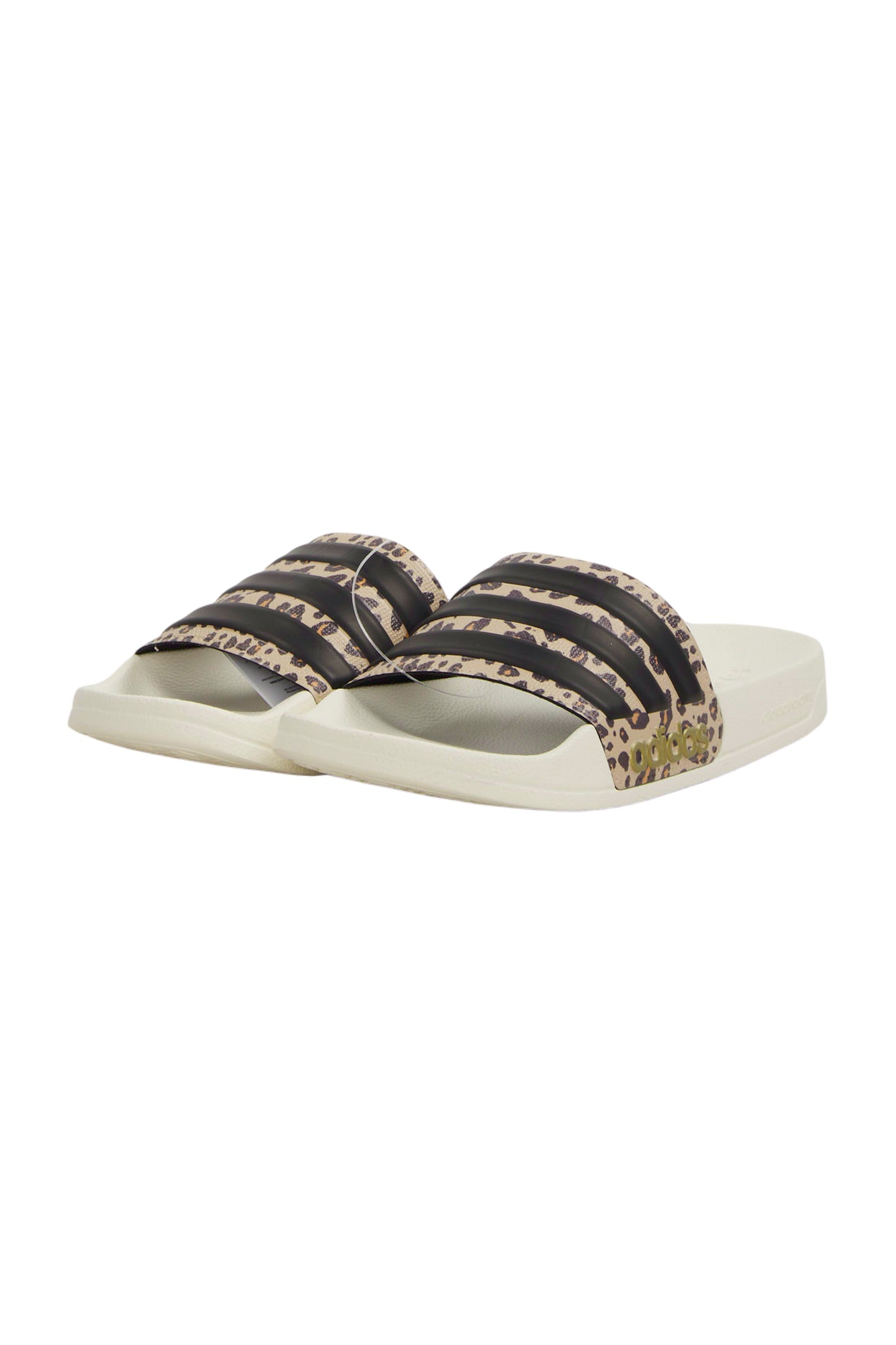 Adidas Adilette Comfort Badepantoffel Damen - Beige/Leo Print