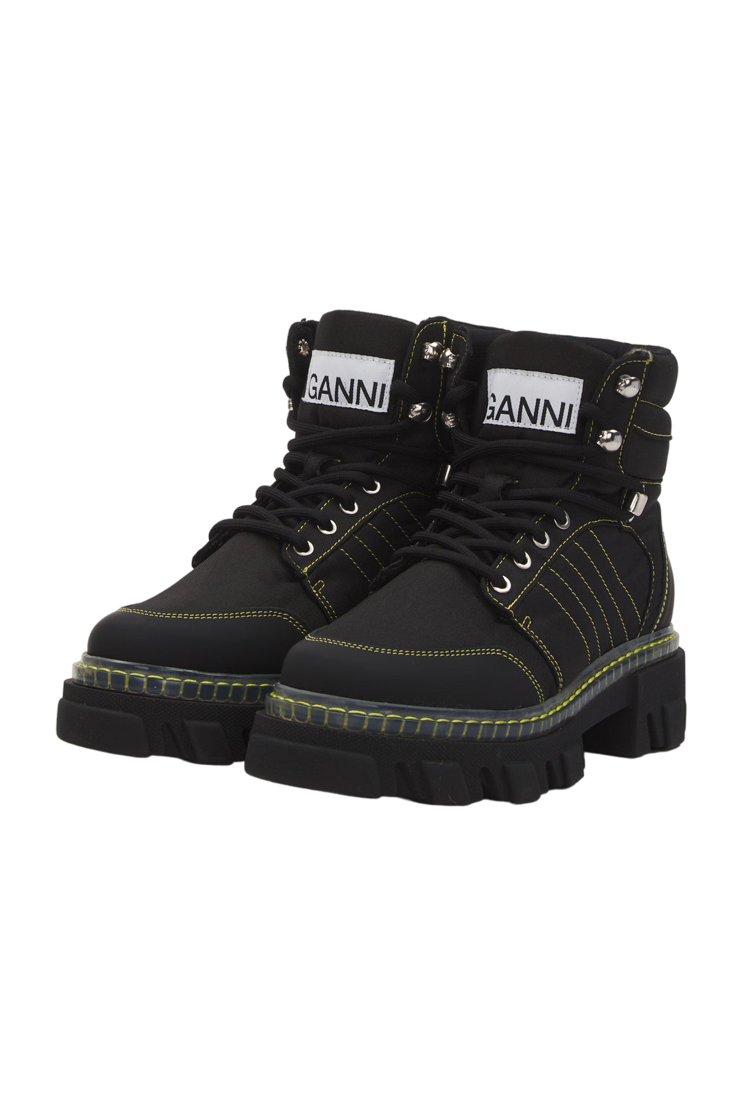 Ganni Schnürstiefeletten Size 37 Schwarz