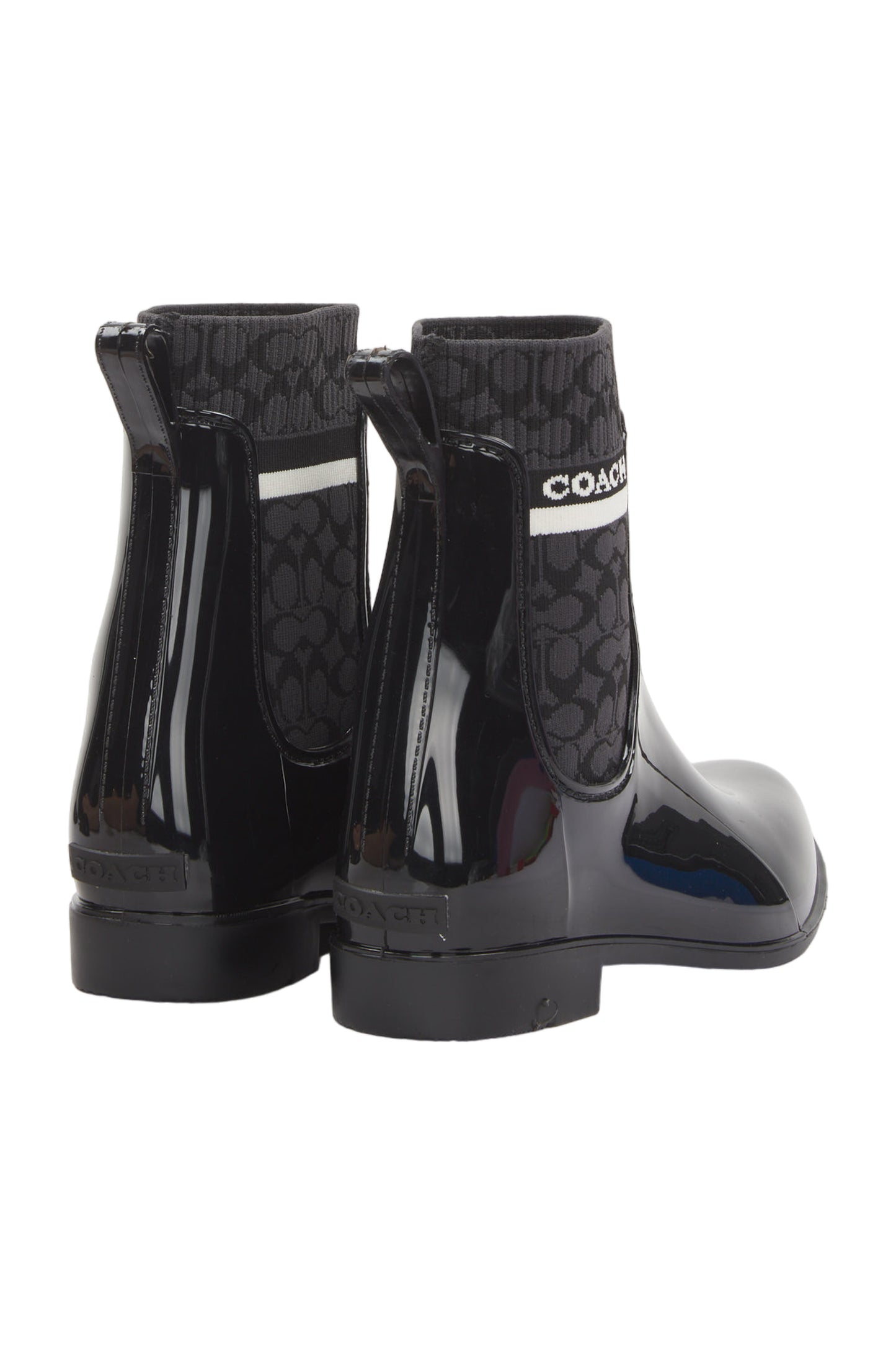Coach Gummistiefel Rivington Size 39.5 Schwarz