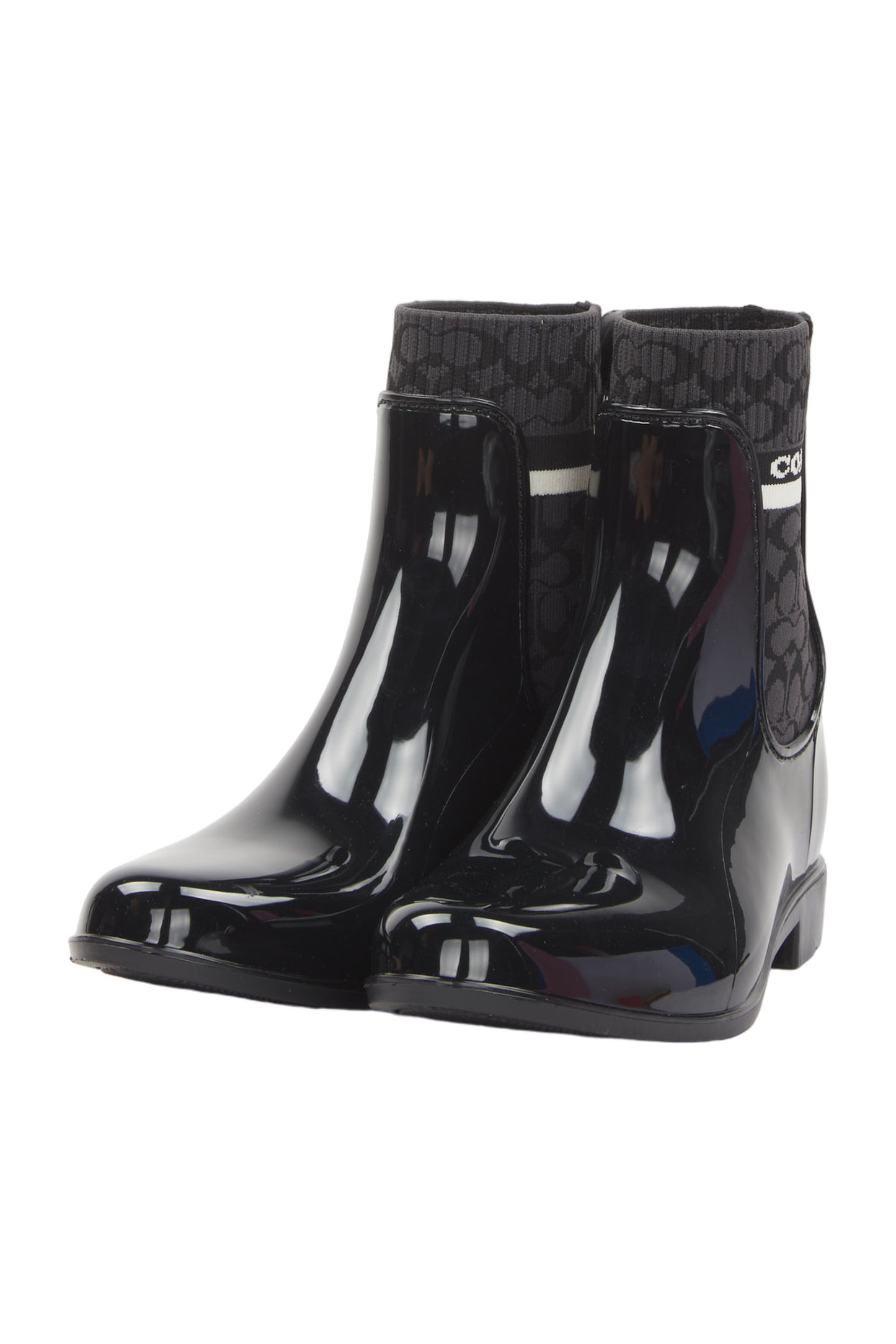 Coach Gummistiefel Rivington Size 39.5 Schwarz