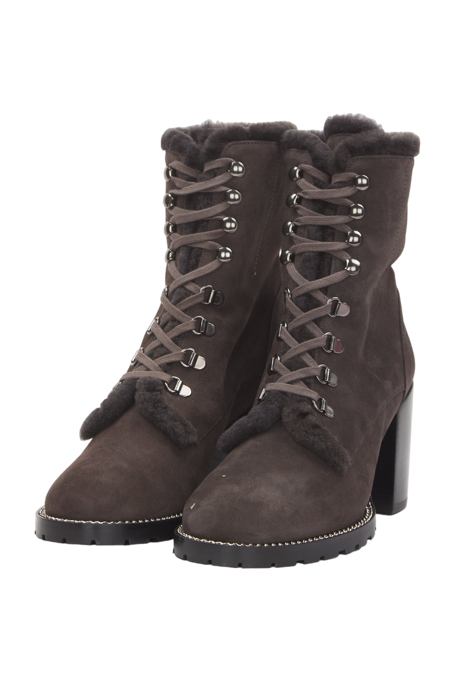 Stuart Weitzman Schnürstiefeletten Size 40 Grau