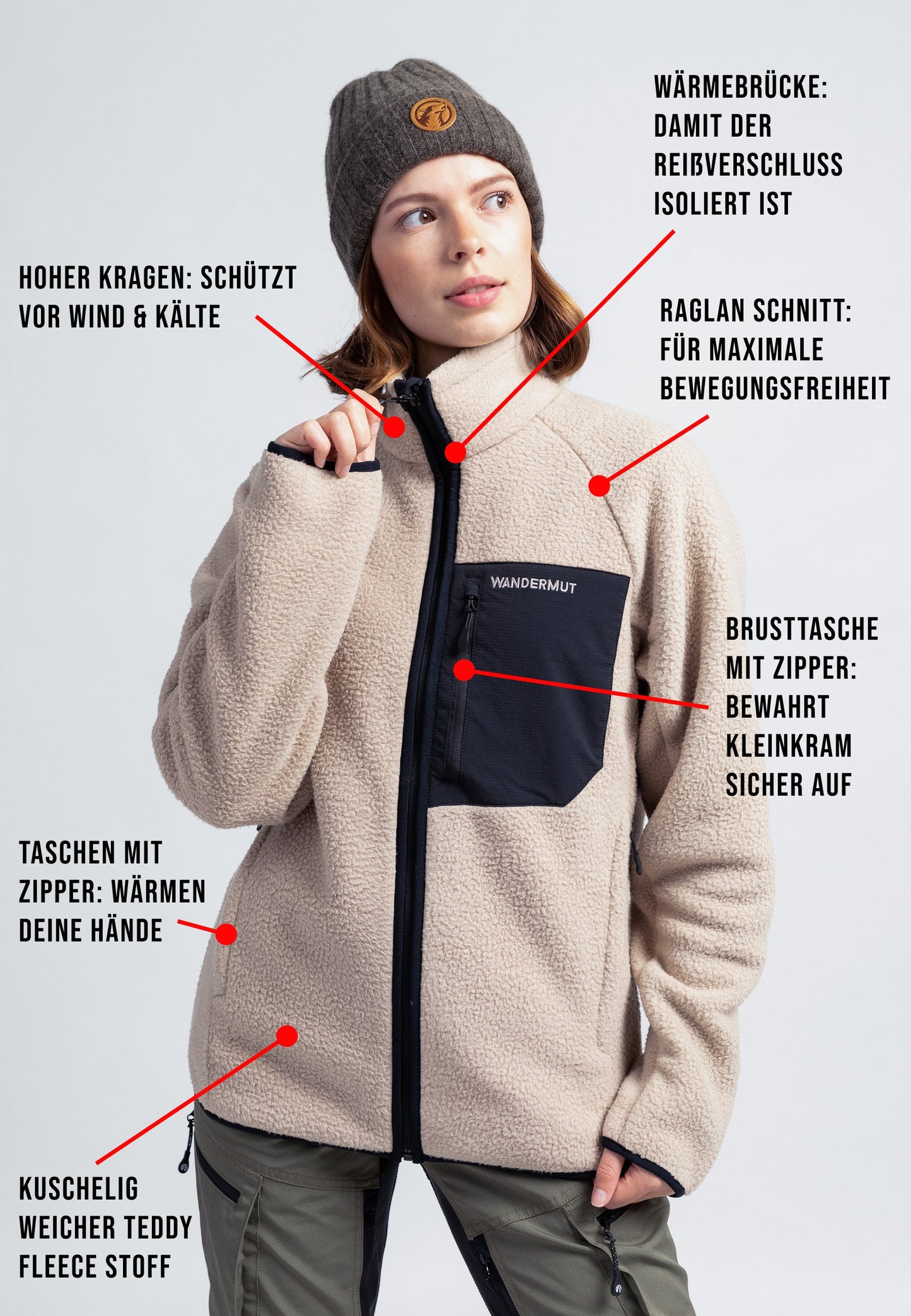 Fleecejacke für Damen