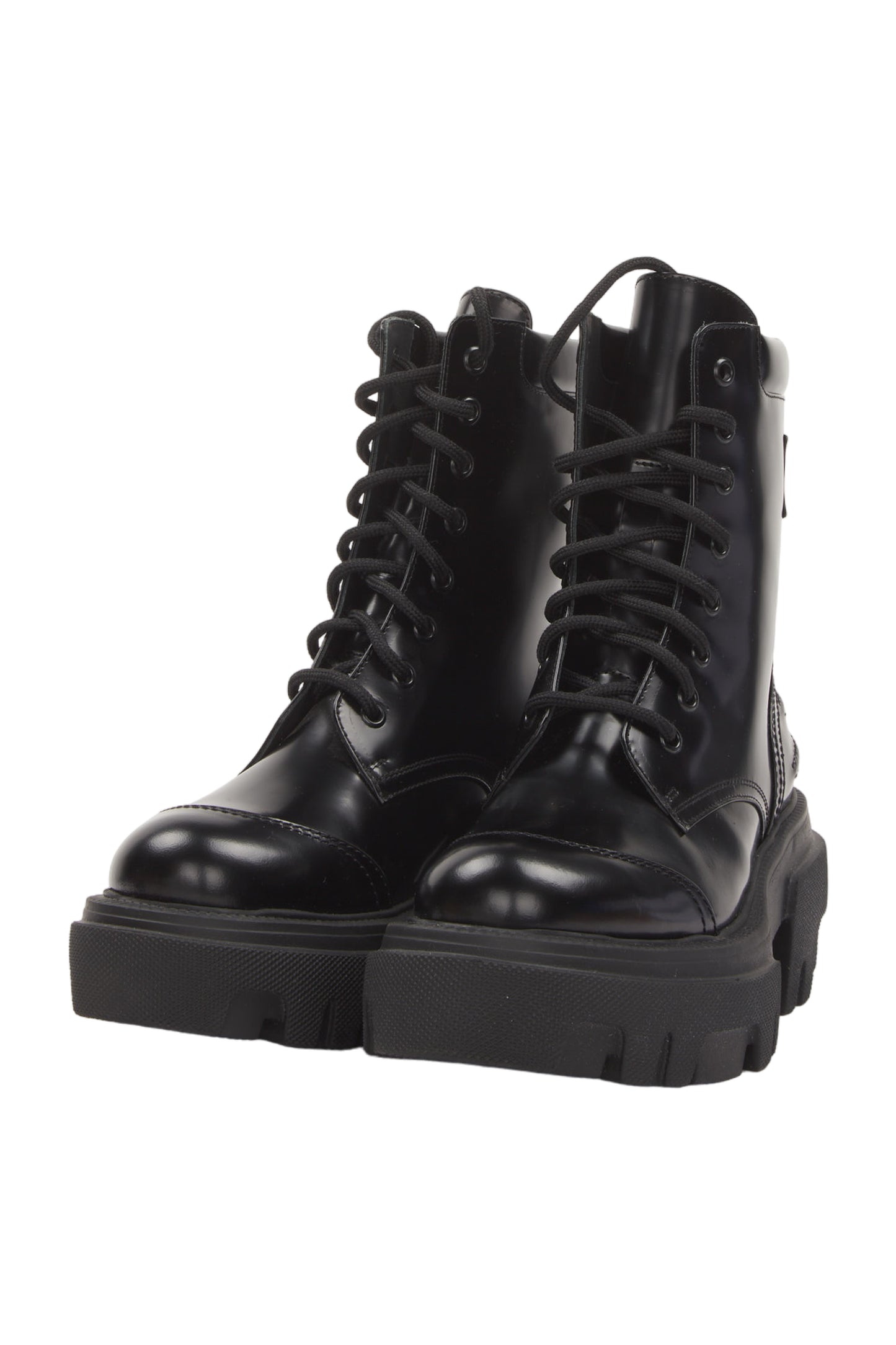 Msgm Schnürstiefeletten Size 38 Schwarz