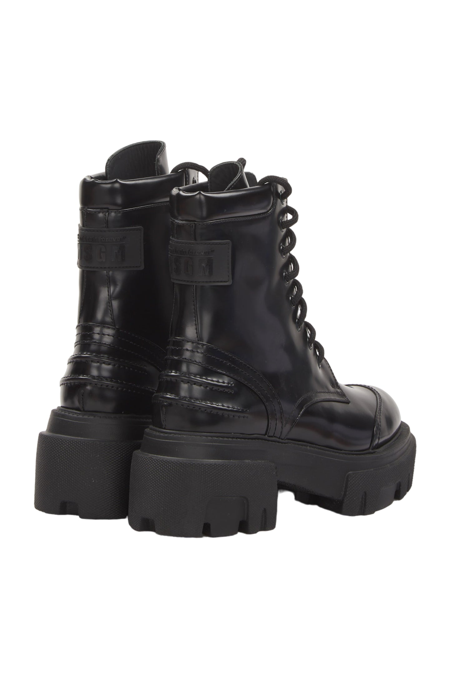Msgm Schnürstiefeletten Size 38 Schwarz