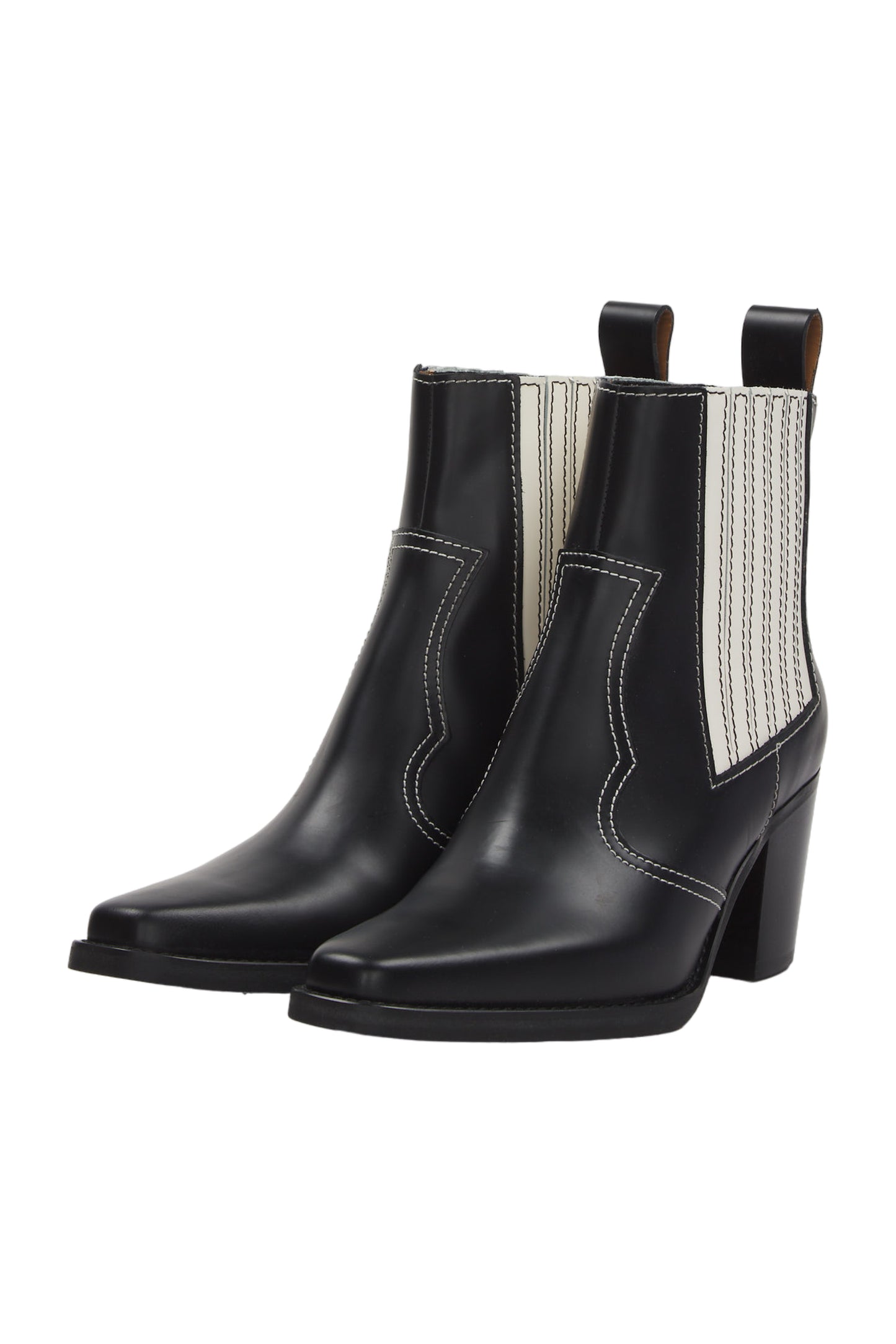 Ganni Ankle Boots Size 39 Schwarz