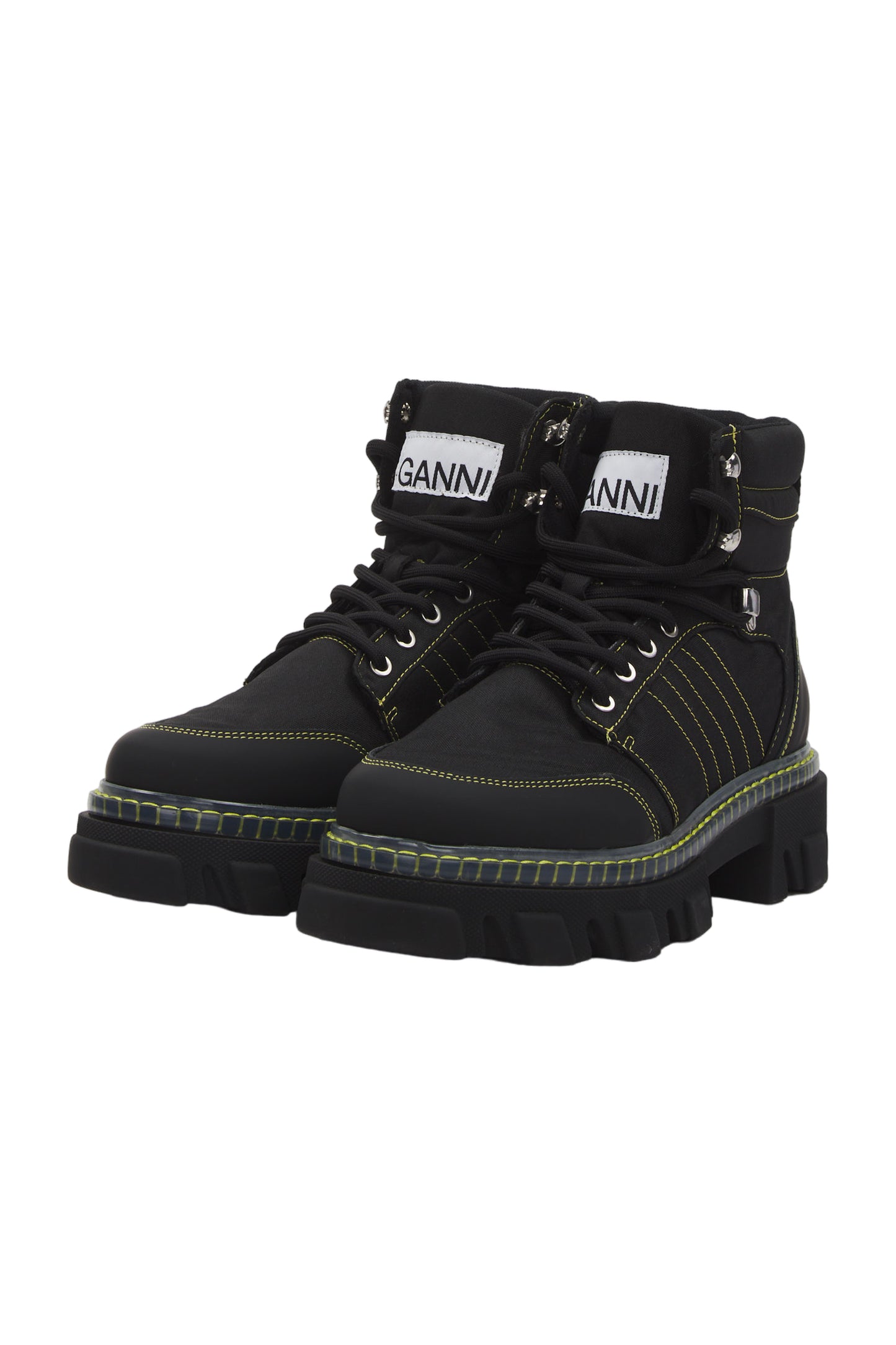 Ganni Schnürstiefeletten Size 40 Schwarz
