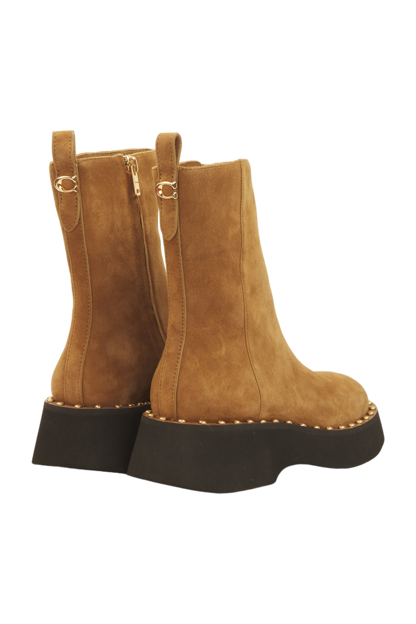 Coach Boots Size 37 Bronze