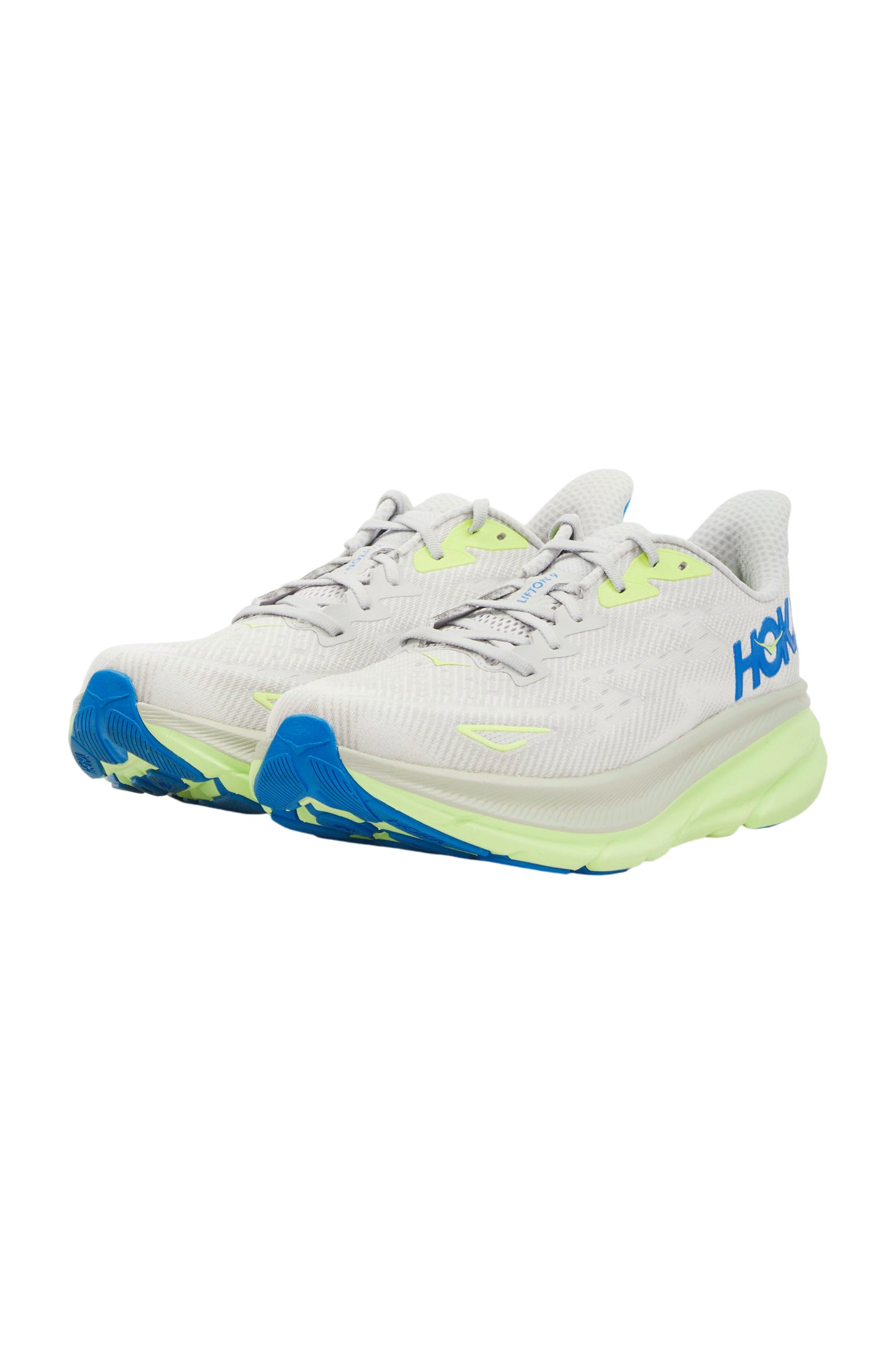 HOKA Clifton 9 Herren Laufschuhe - Stardust/Electric Cobalt
