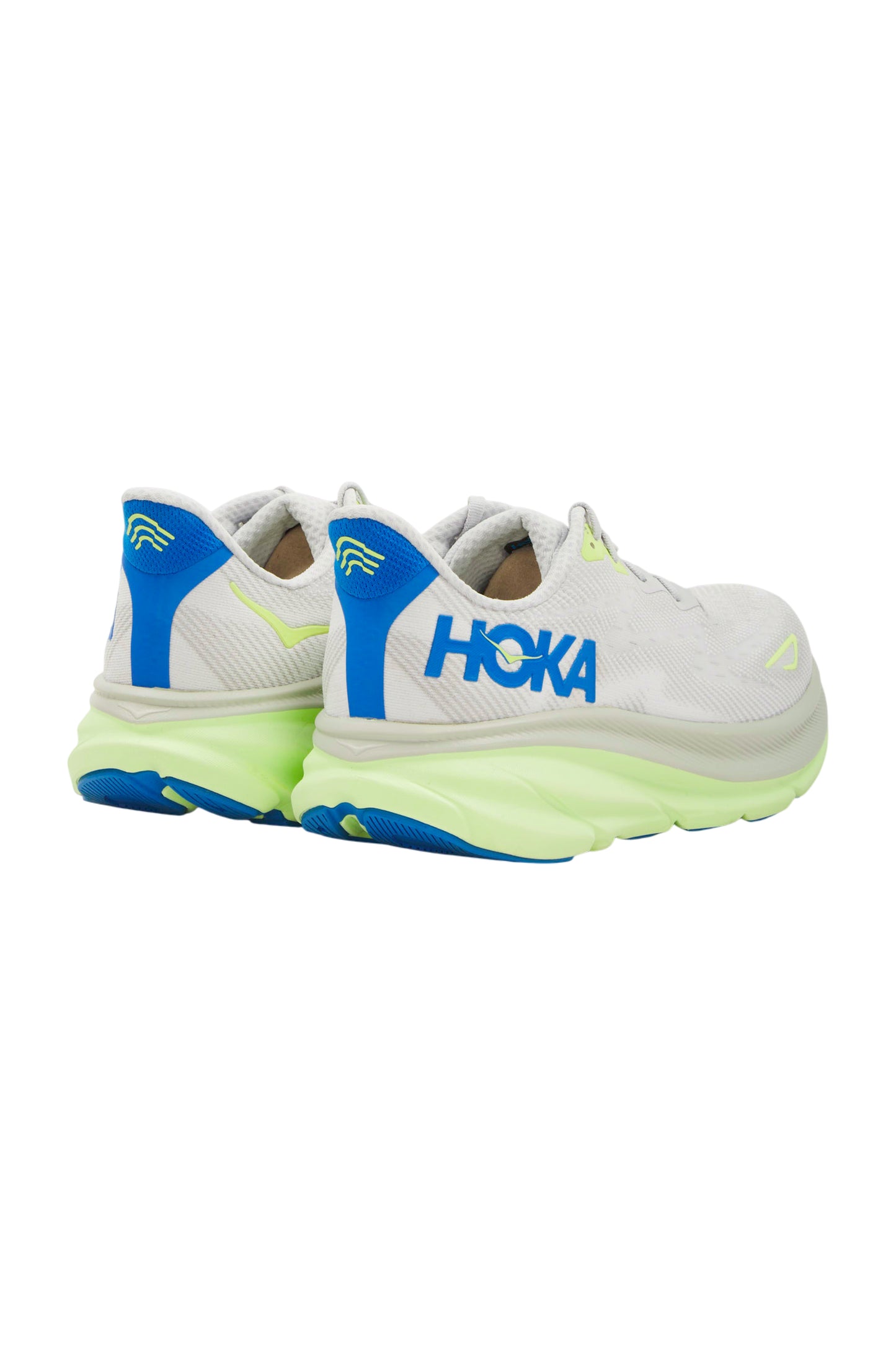 HOKA Clifton 9 Herren Laufschuhe - Stardust/Electric Cobalt