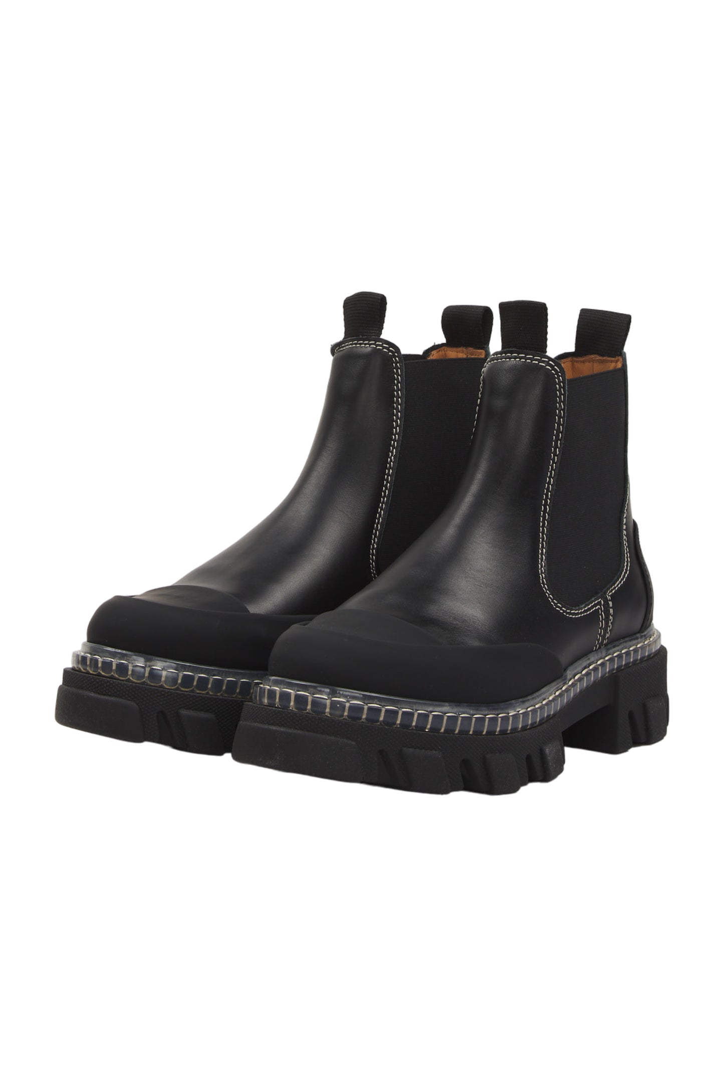 Ganni Ankle Boots Size 38 Schwarz