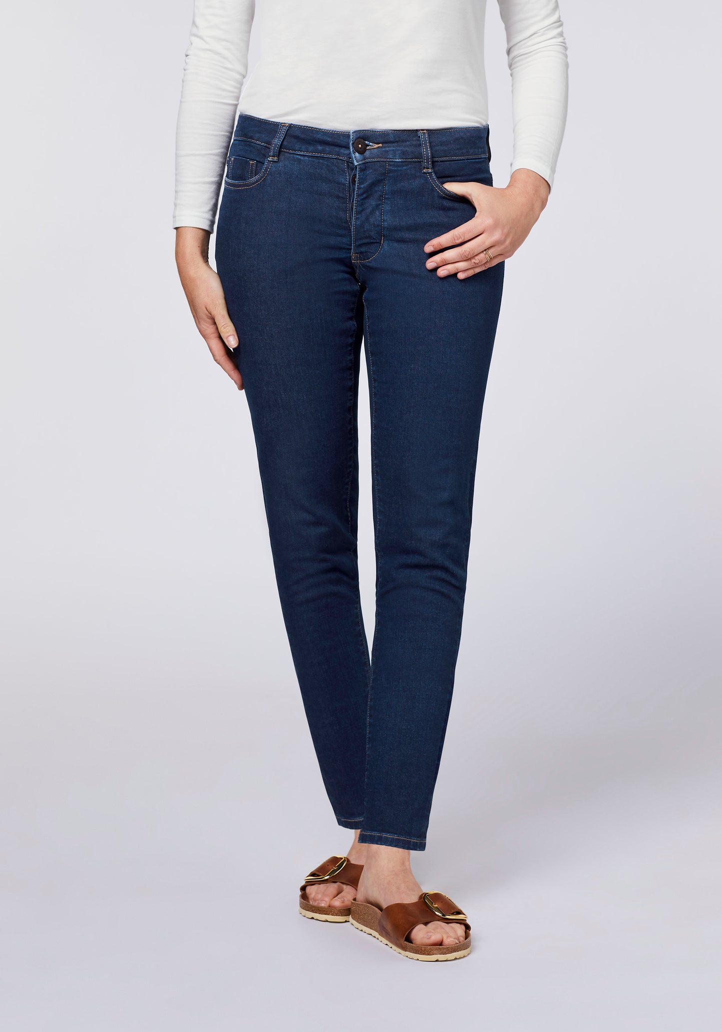 Detto Fatto Detto Fatto Woman Medium Waist Skinny Women, Jeans, Slim Fit