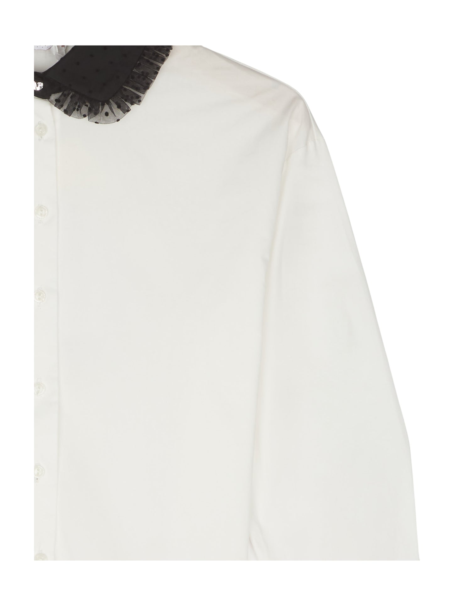 MonnaLisa Bluse mit Tüll Kragen