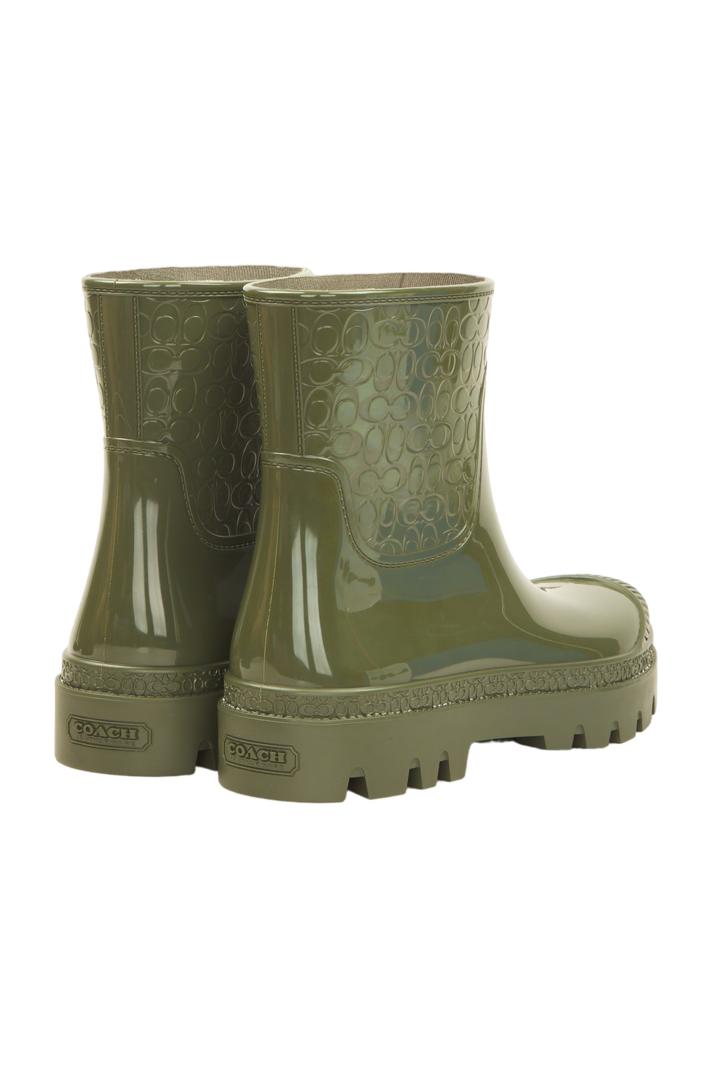 Coach Millie Rain Bootie Gummistiefel Size 40.5 Grün