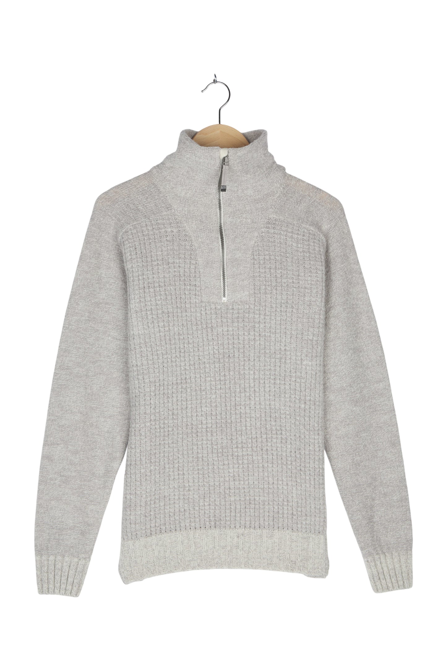 BISPEN WOOL ZIP NECK