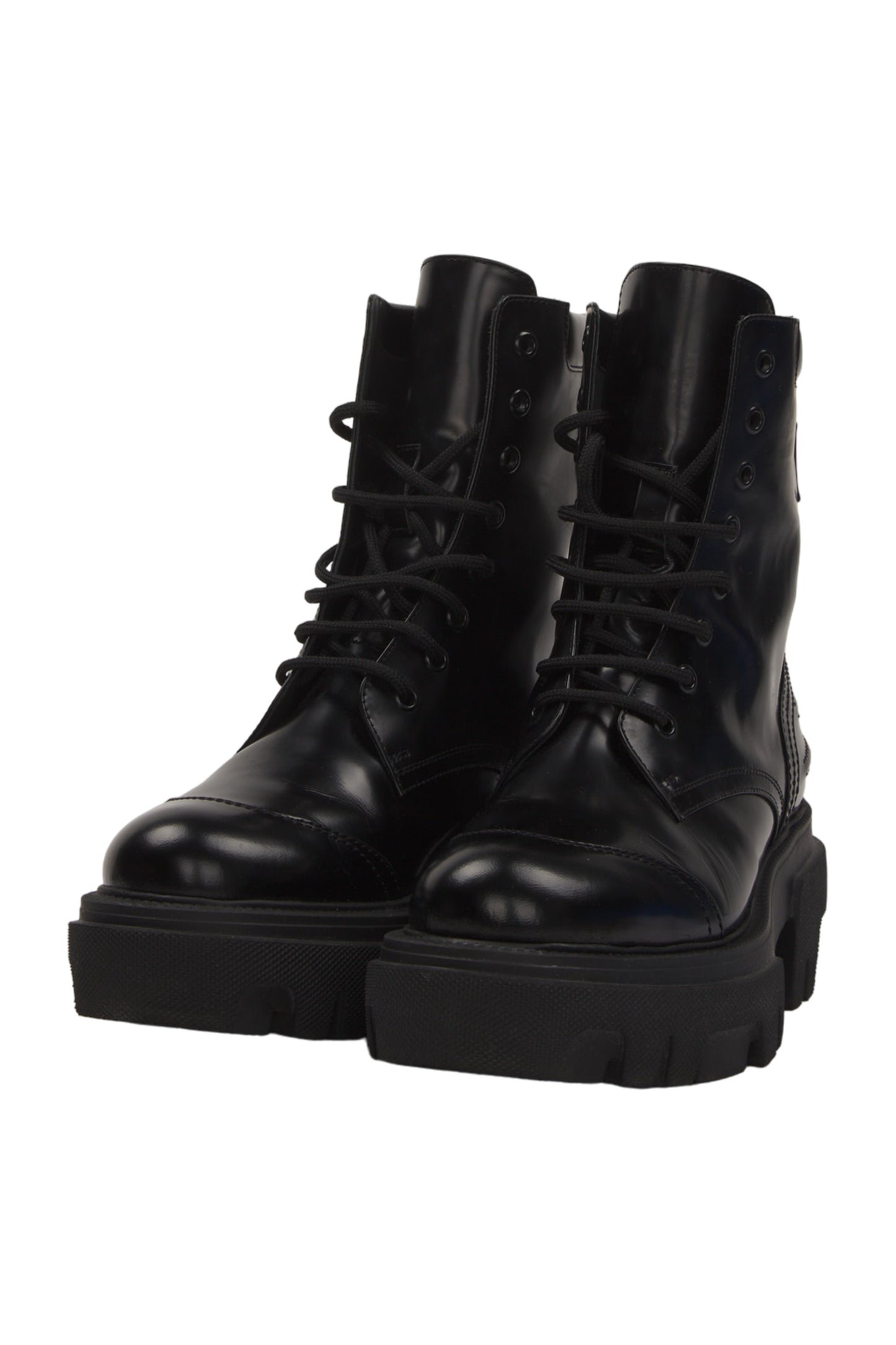 Msgm Schnürstiefeletten Size 40 Schwarz