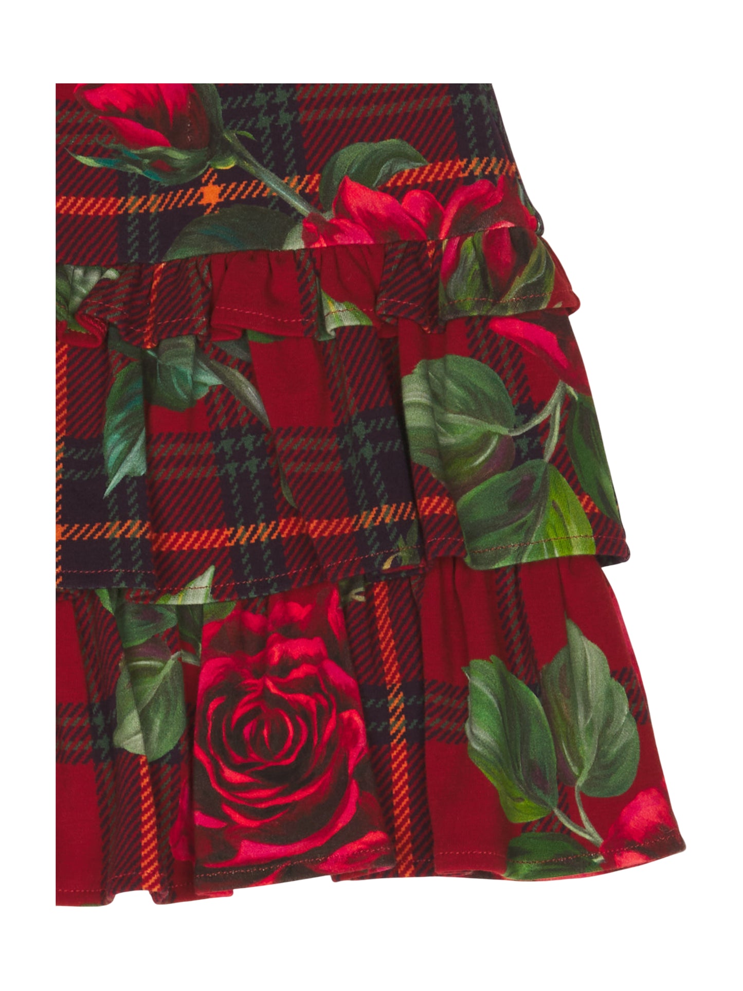 Dolce & Gabbana Rock Stufenrock Kariert Floral