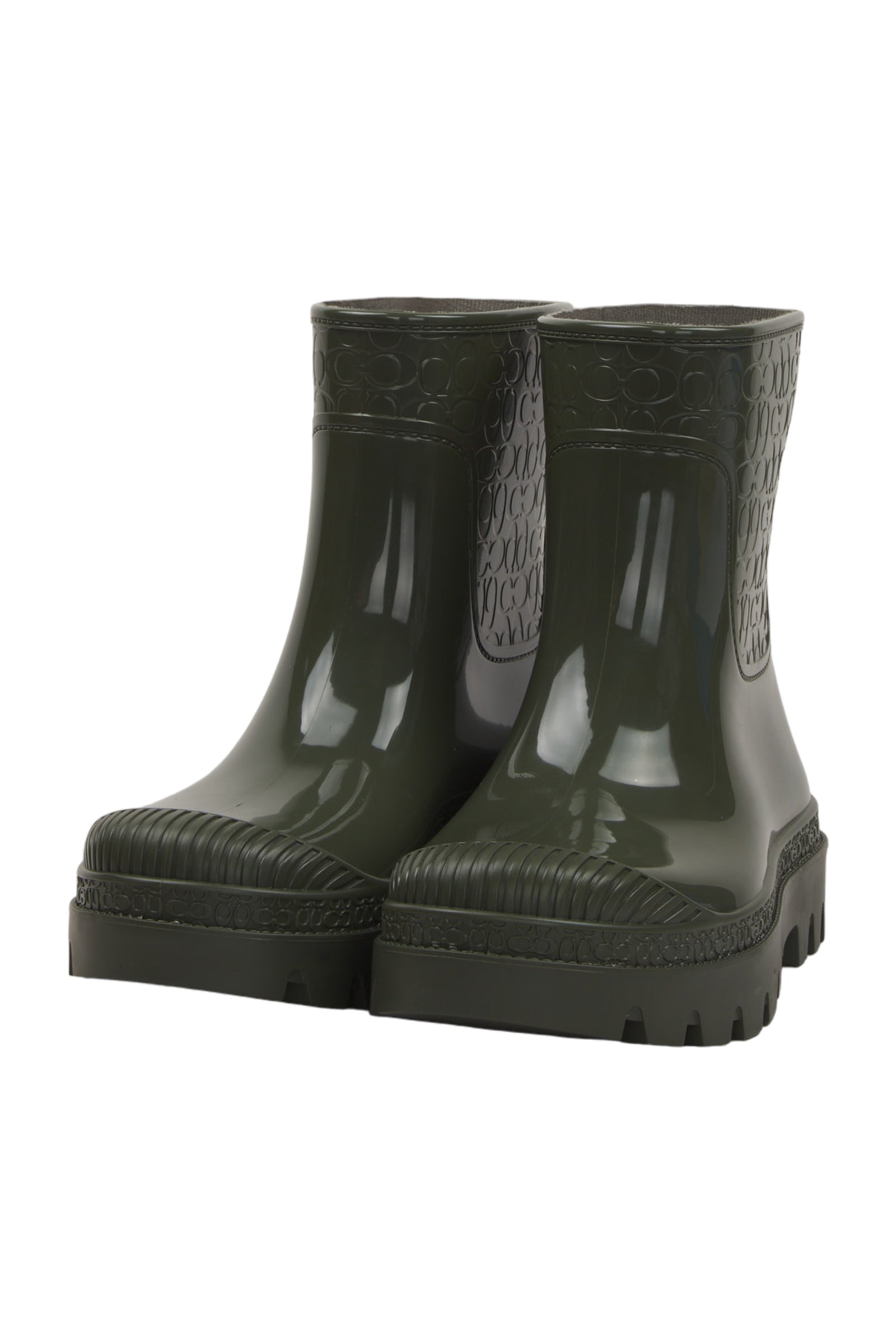 Coach Gummistiefel Size 40.5 Grün 