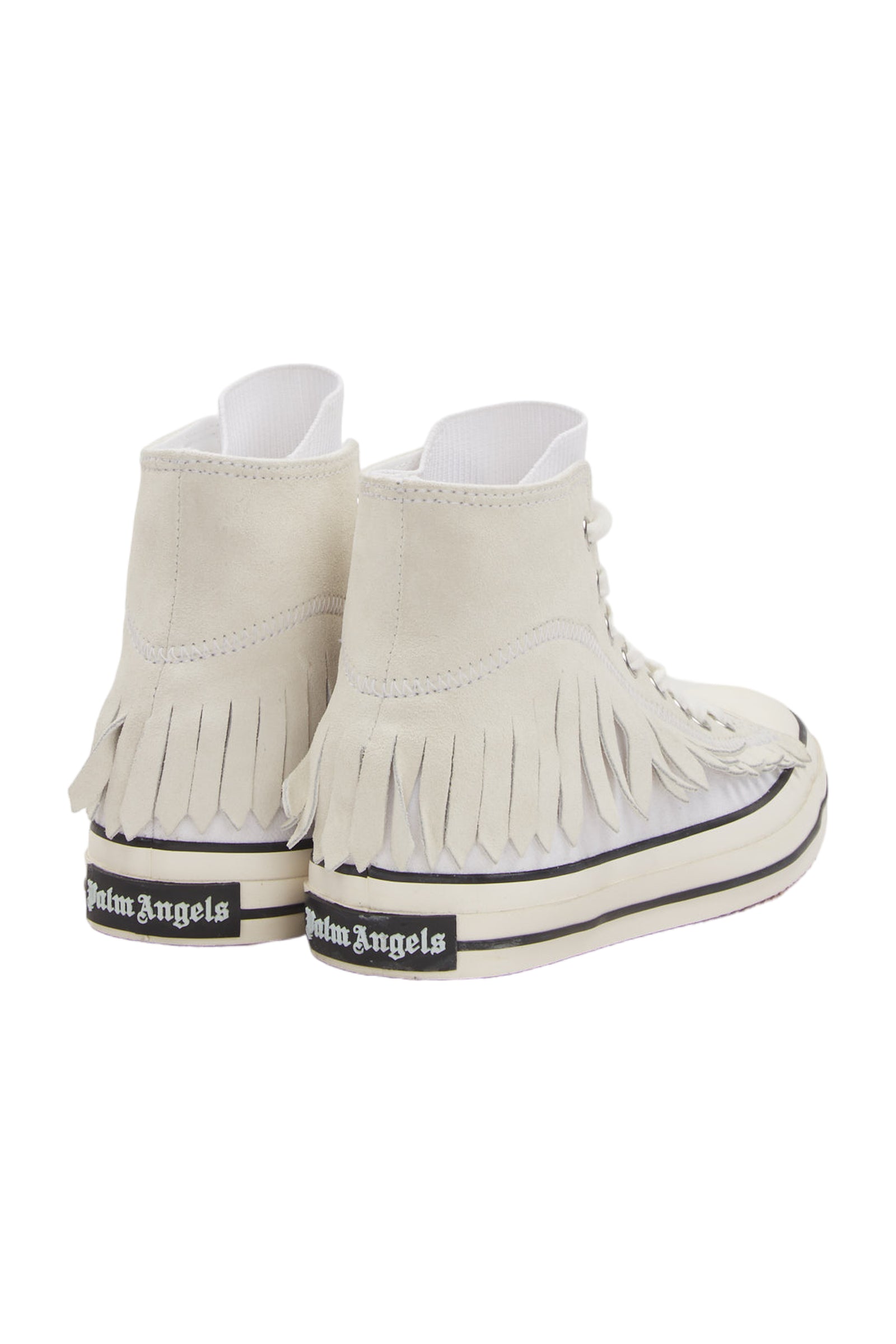 Palm Angels Fringe Sneakers Size 38 Weiß 