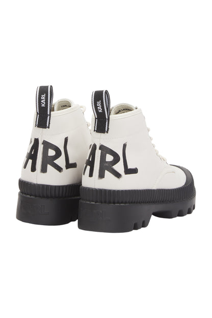 Karl Lagerfeld Schnürstiefeletten Size 38 Weiß 