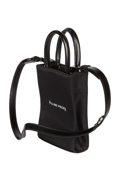 Filling Pieces Tote Bag Small Handtasche Schwarz