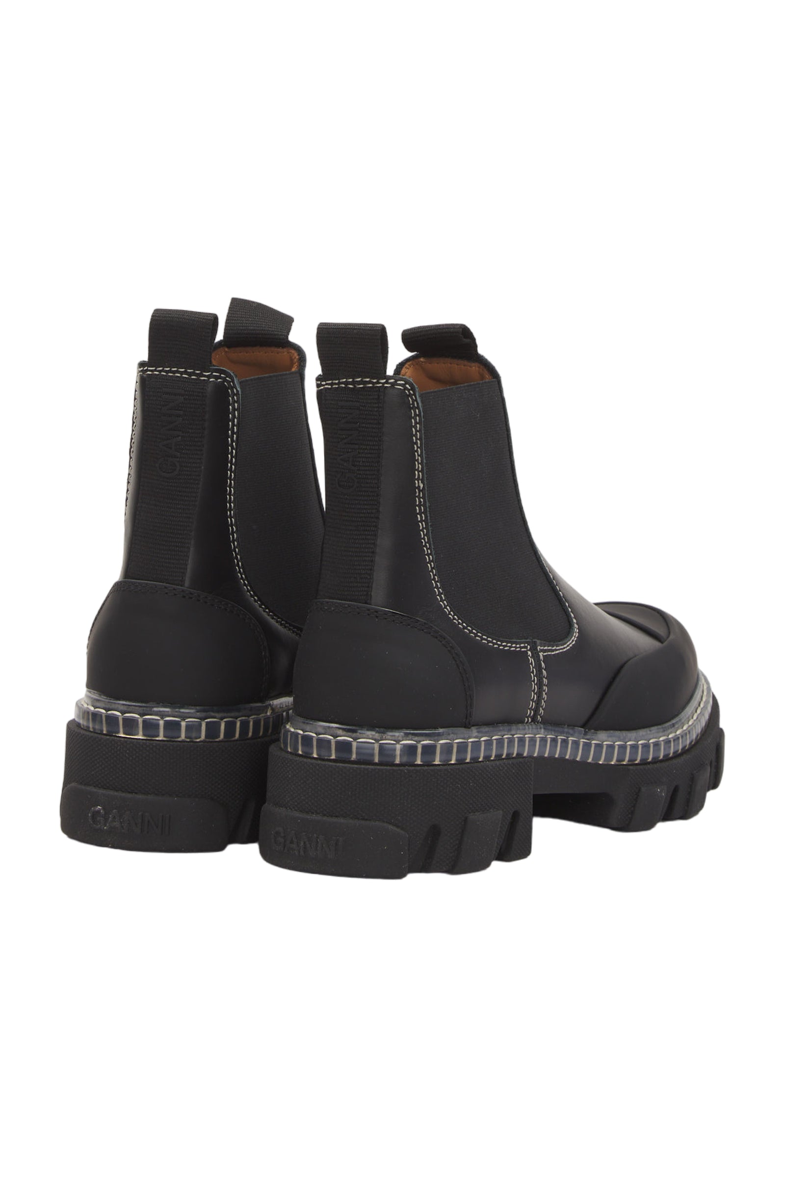 Ganni Ankle Boots Size 38 Schwarz 