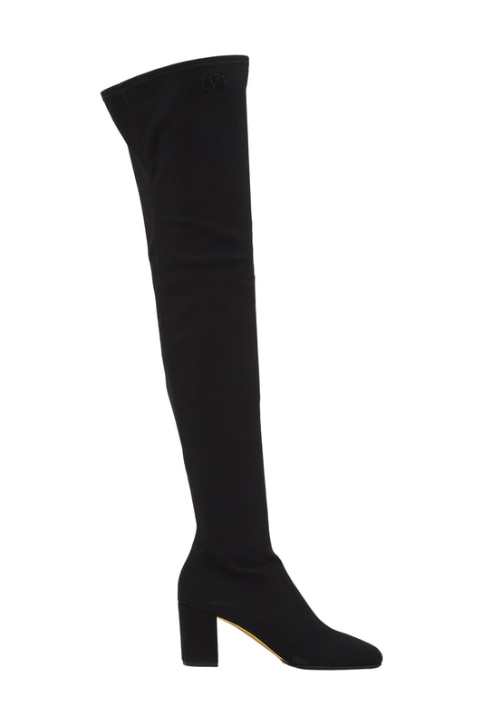 Valentino Garavani Overknees Size 36 Schwarz 
