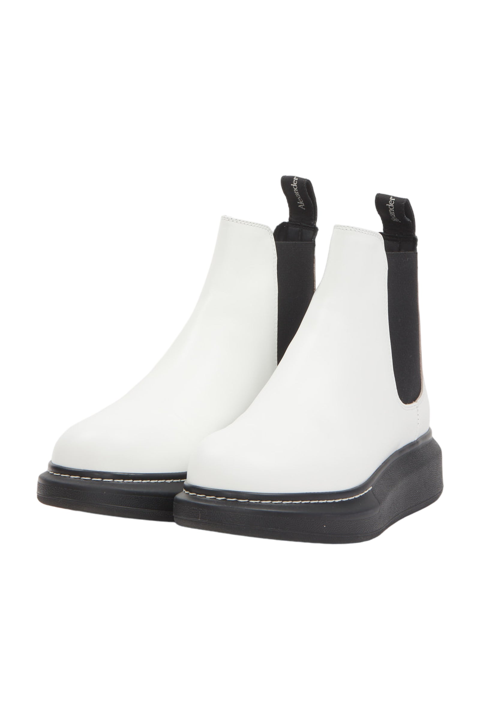 Alexander Mcqueen Stiefeletten Size 38 Weiß 