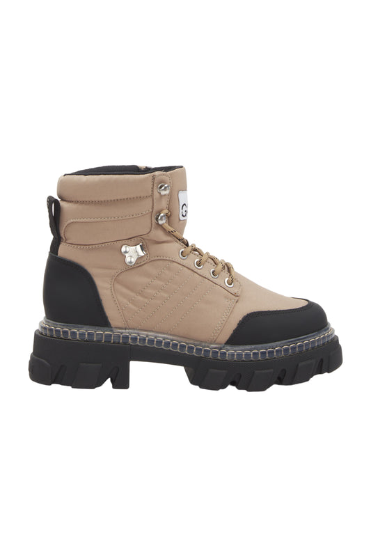 Ganni Schnürstiefeletten Size 36 Beige 