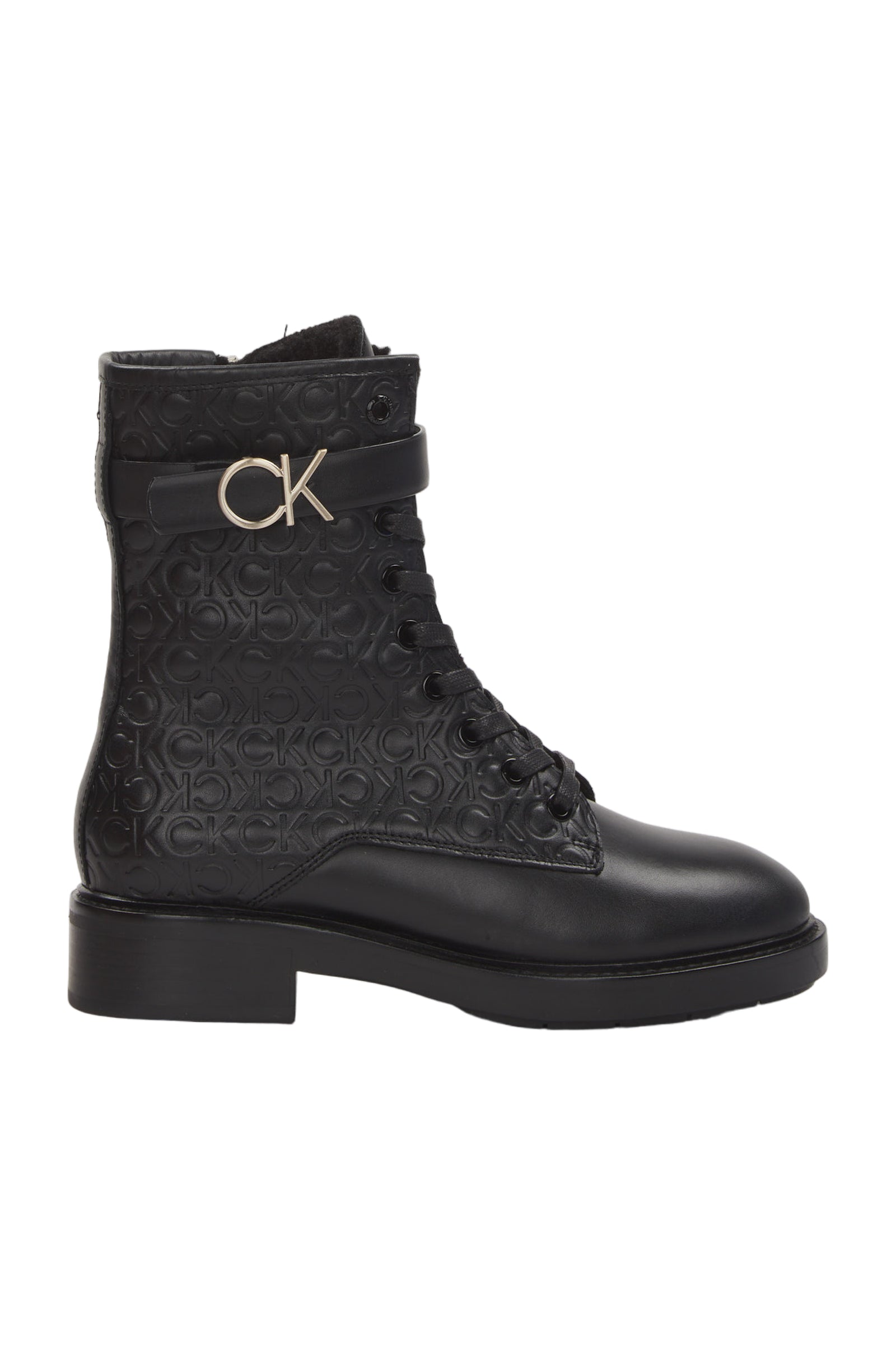 Calvin Klein Schnürstiefeletten Size 36 Schwarz 