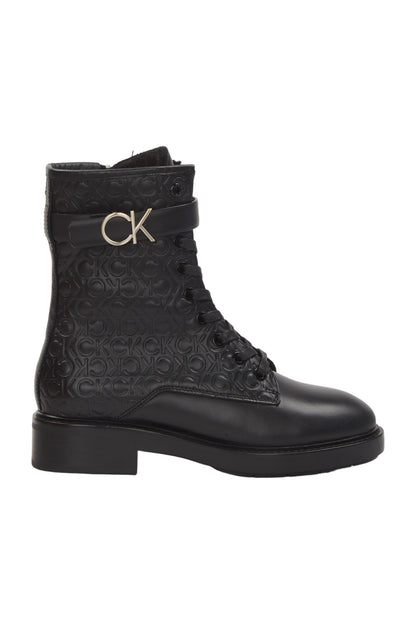 Calvin Klein Schnürstiefeletten Size 36 Schwarz 